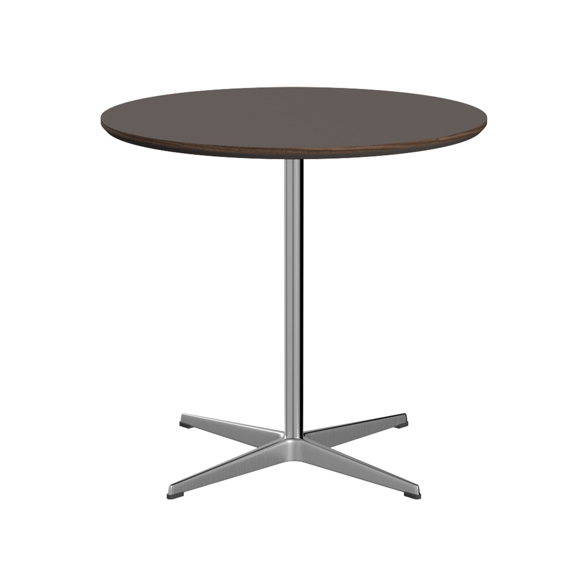 Fritz Hansen - A622 Cirkulär, Ø75 cm, Laminat Grå, 4-grenad stjärnfot - Spisebord - Arne Jacobsen,Piet Hein - Grå - Laminat/Metall