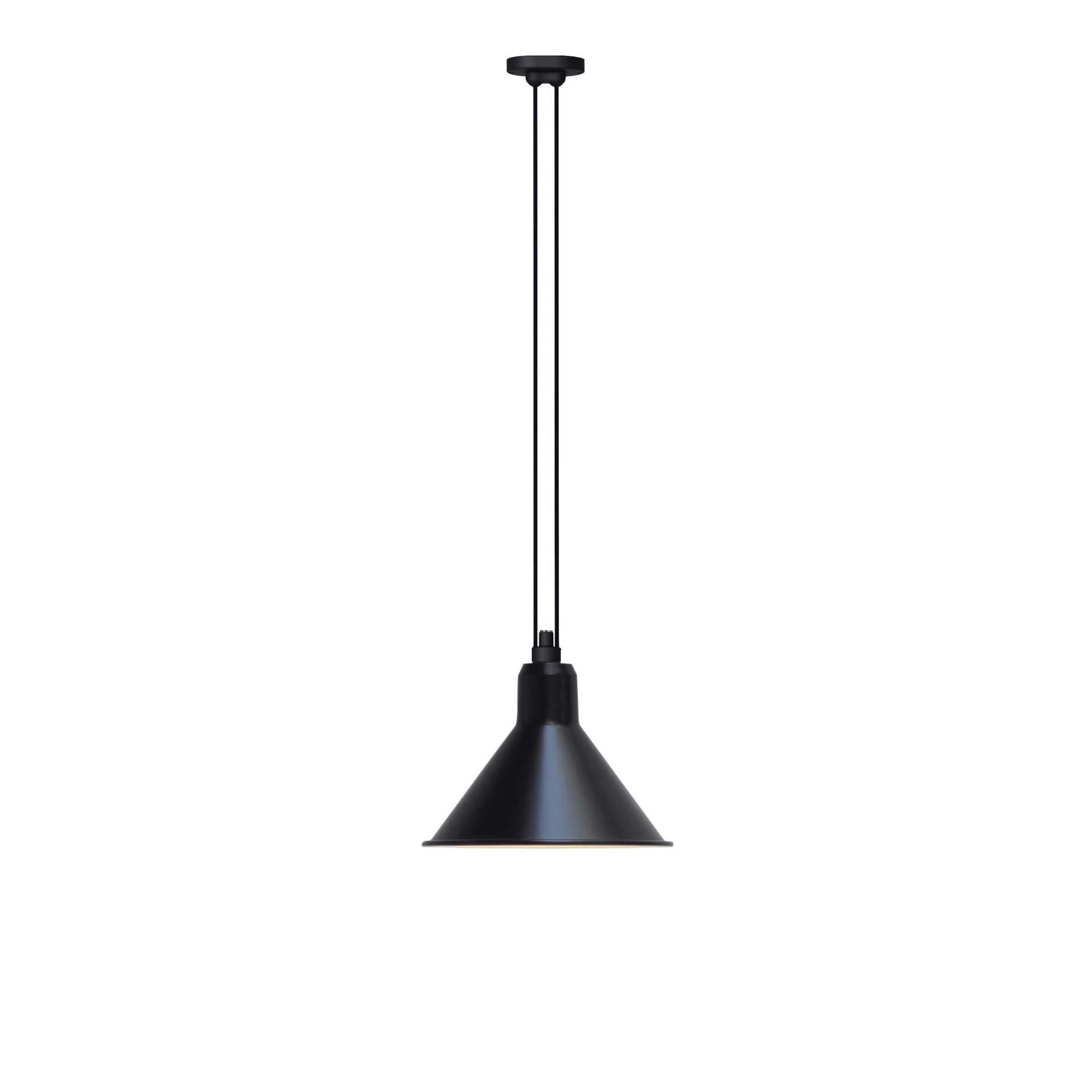 Lampe Gras - 322 XL Pendel Konisk Svart