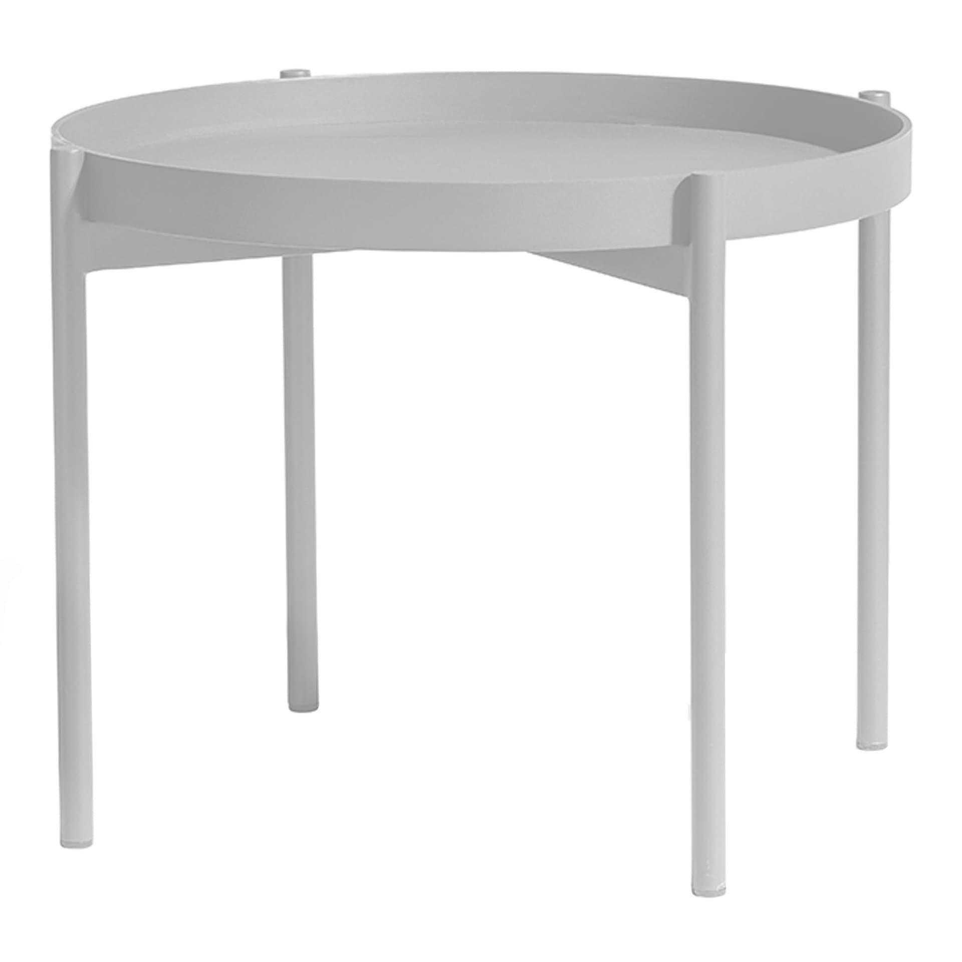 Skargaarden - Saltö Lounge Table Small, Light Grey Aluminium Frame - Utendørs sofabord - Matilda Lindblom - Grå - Metall