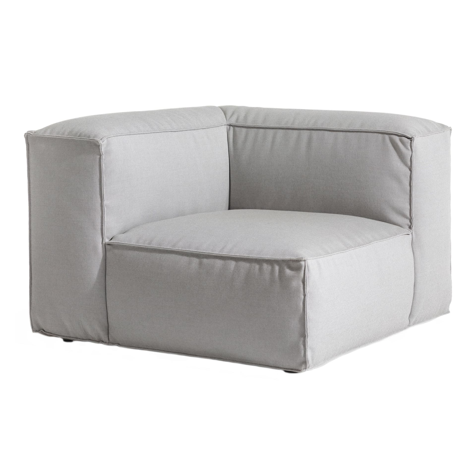 Skargaarden - Asker Sofa Corner Section, Light Grey Sunbrella Sling - Utendørs sofaer - Martin dos Santos