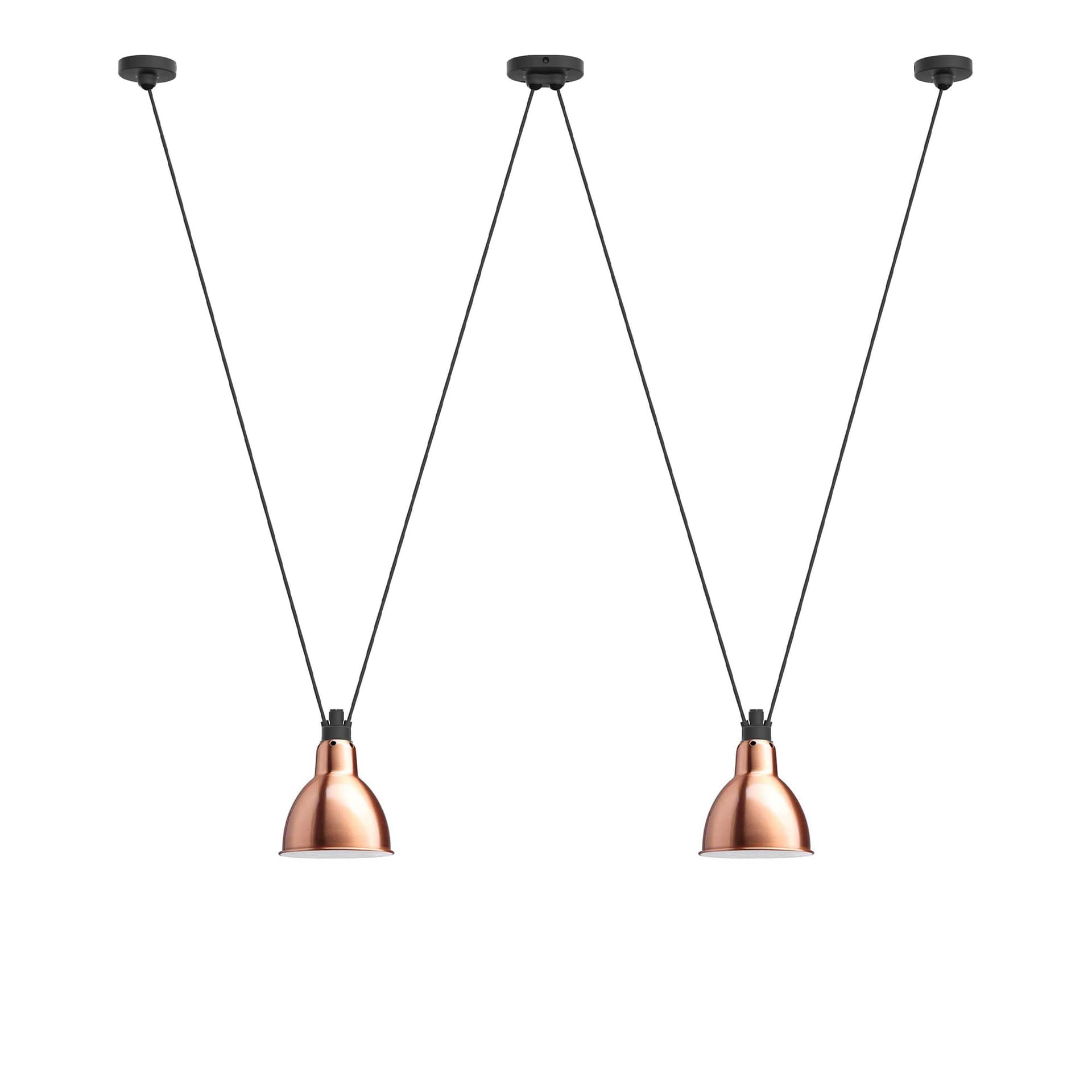 DCWéditions - Les Acrobates De Gras 324 L Round Copper/White Inside - Pendellamper - Bernard-Albin Gras - Kobber