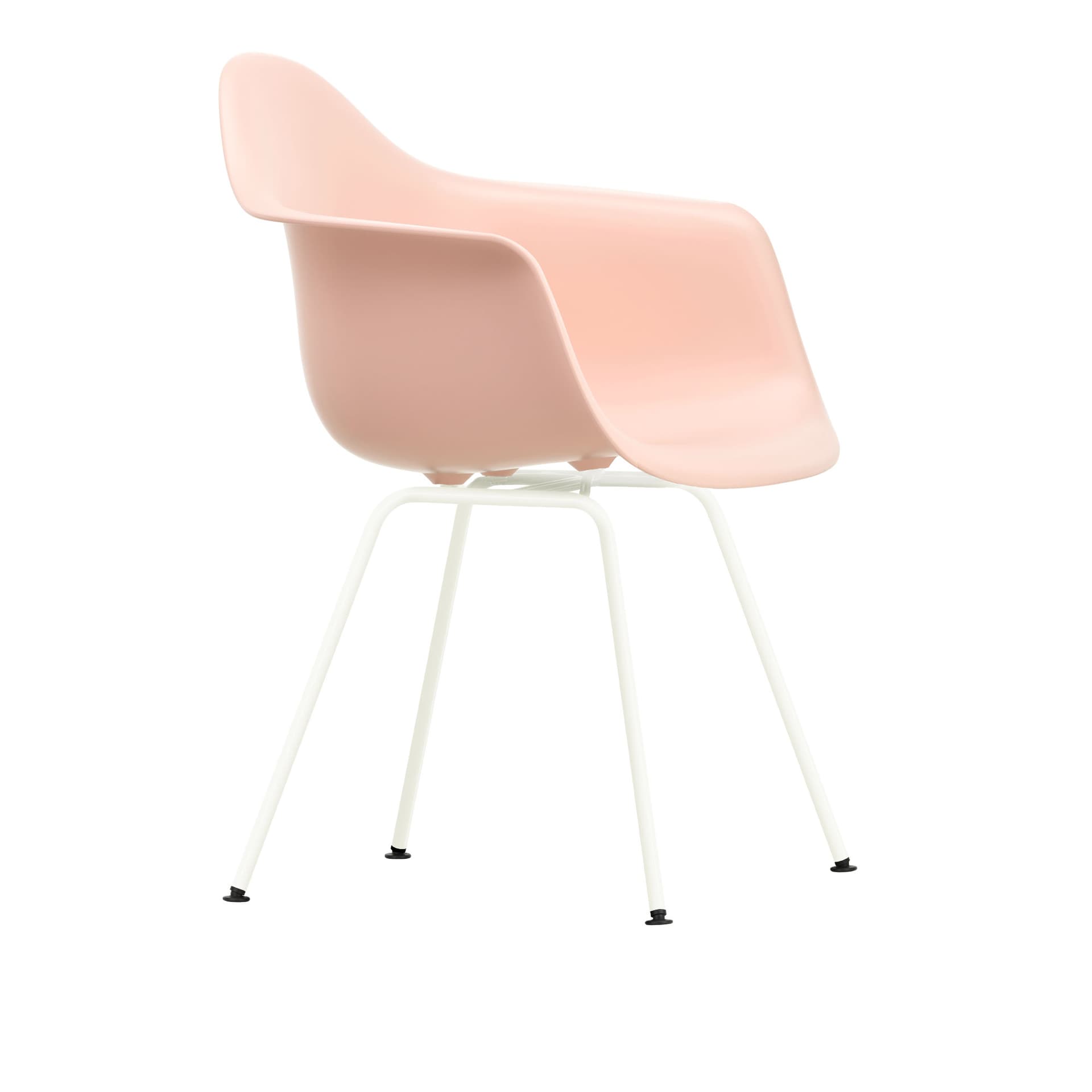 Vitra - Eames Plastic Armchair DAX - 41 Pale Rose - White Base - Spisestoler - Charles & Ray Eames - Rosa - Metall/Plast