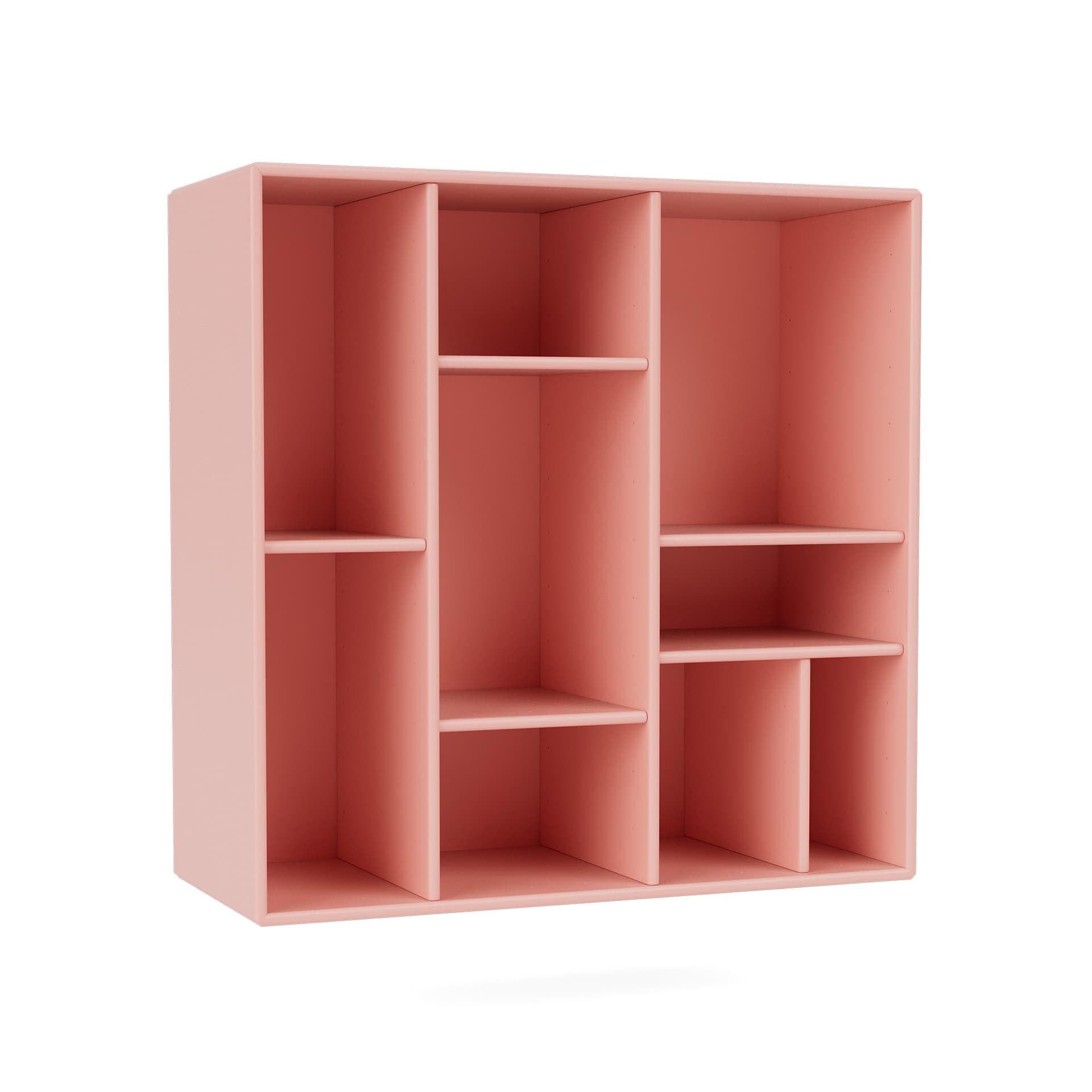Montana - Compile Decorative Shelf 167-Ruby 04 Suspension Rails - Vegghyller - Peter J. Lassen - Rosa - Tre