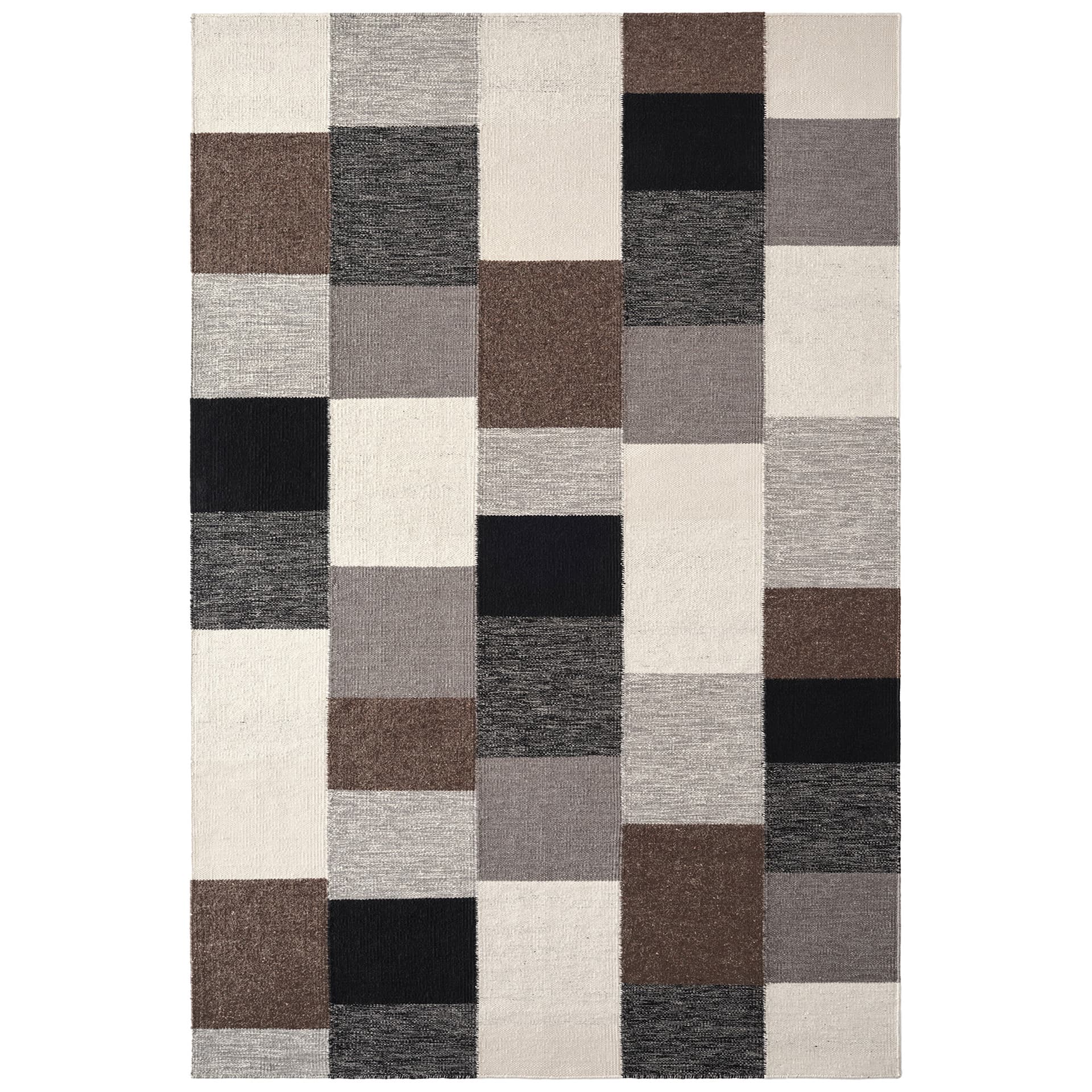 Nordic Knots - Patchwork 02 Black 170 x 240 cm - Mønstrede tepper - Ull