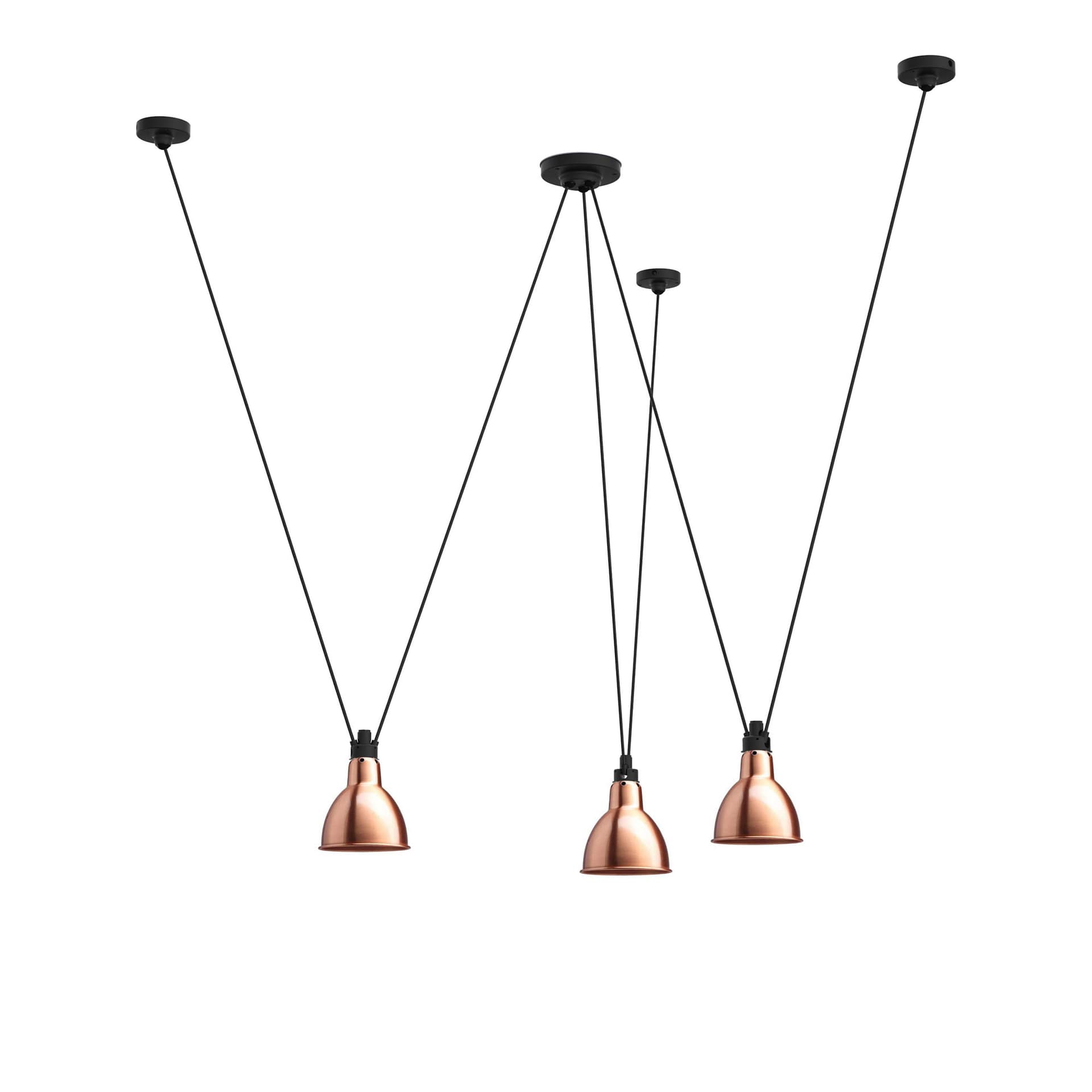 DCWéditions - Les Acrobates De Gras 325 L Round Copper - Pendellamper - Bernard-Albin Gras - Kobber