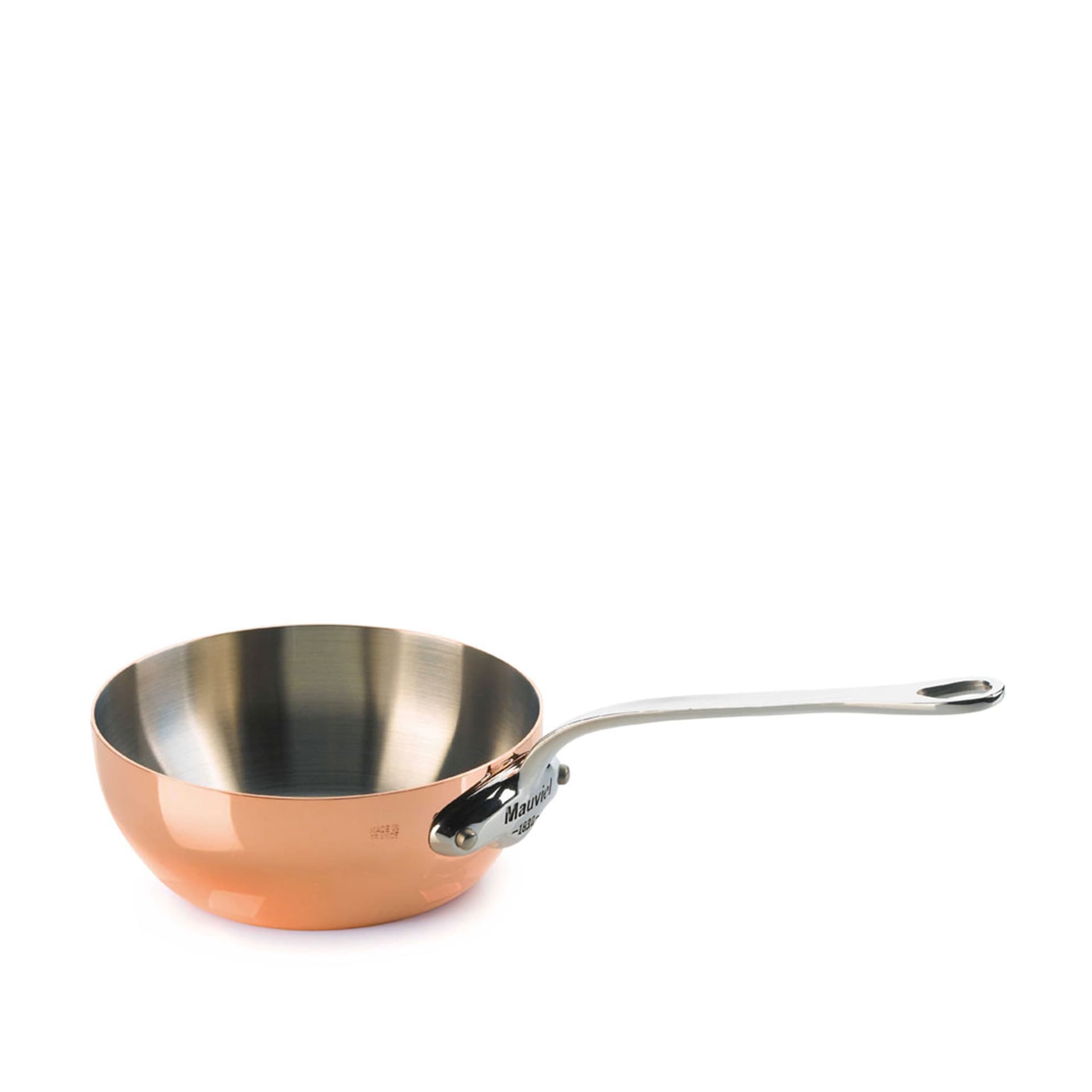 Mauviel - Sauté Pan M'150S Copper/Steel - 3,2 L - Stekepanner - Sølv,Kobber