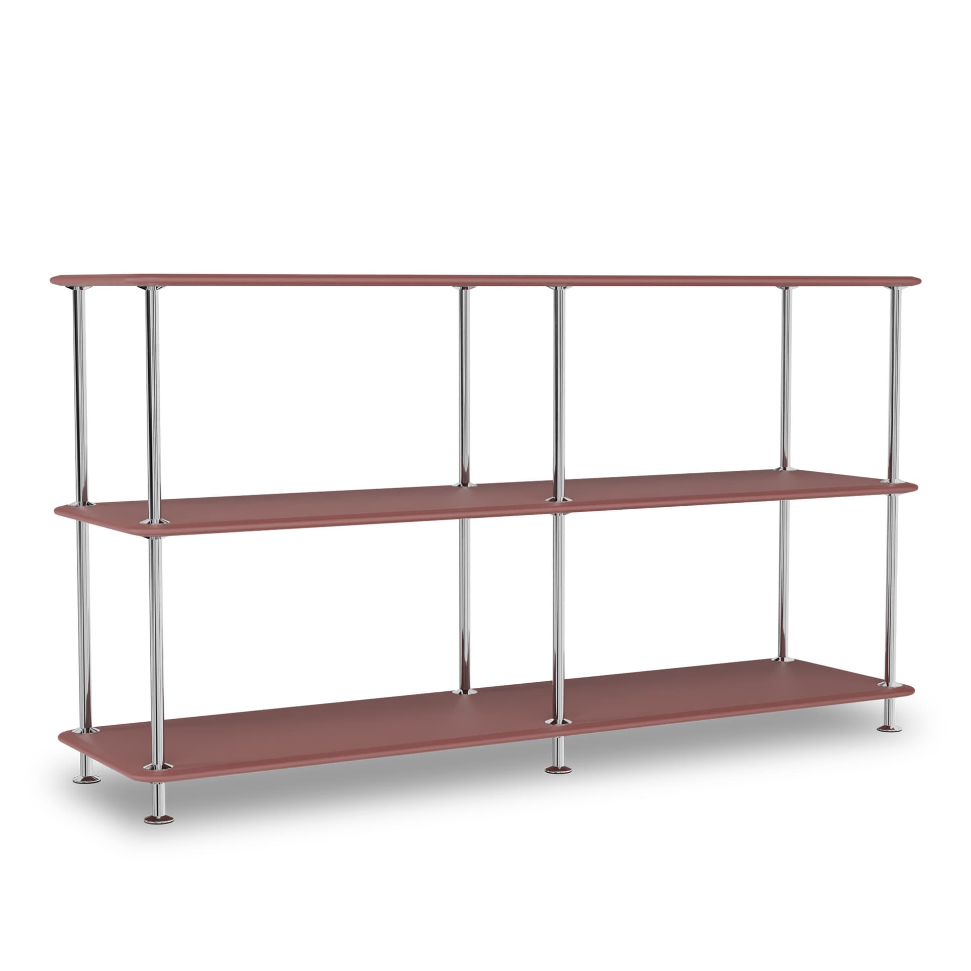 Montana - Montana Free 220000 231-Masalastructure 44C-Chrome - Hyller & Hyllesystem - Jakob Wagner - Rød - Metall/Tre