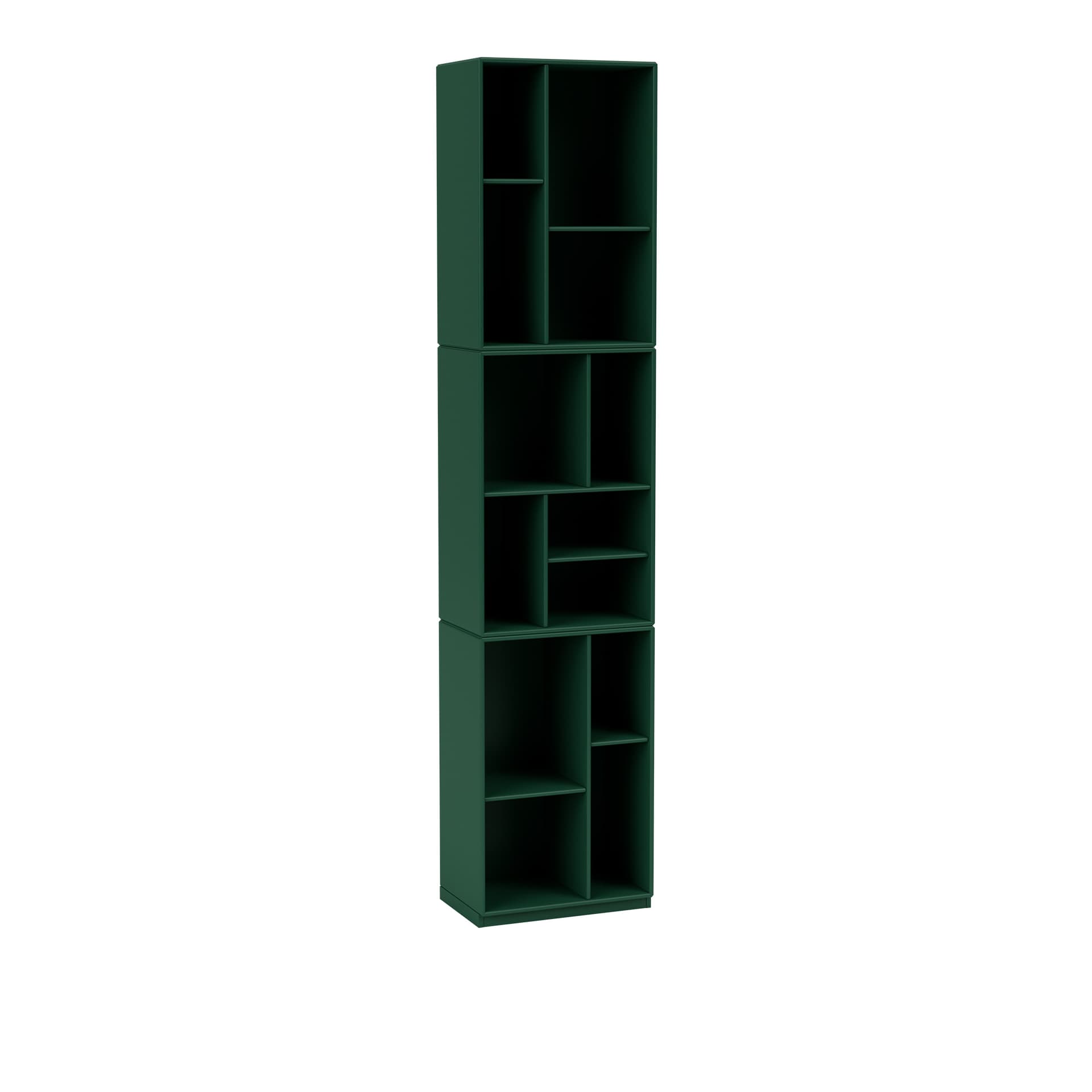Montana - Loom Slim Bookcase 136-Pine 06 Plinth 3 cm - Bokhyller - Peter J. Lassen - Grønn - Tre
