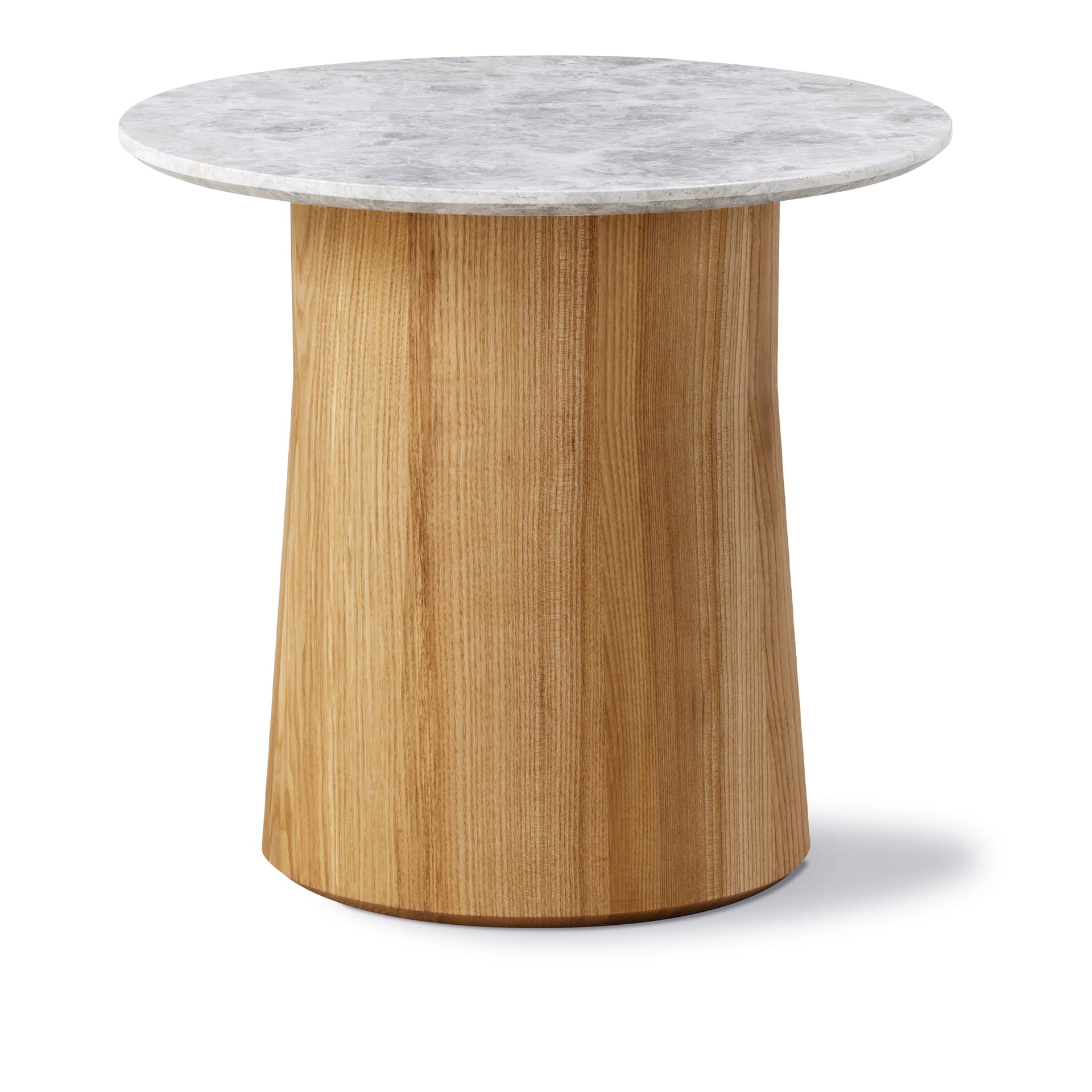 Fredericia Furniture - Niveau Coffee table Ø45 - Tundra Grey - Ash oil treated - Ø45 cm - height 42 cm - Småbord & sidebord - Cecilie Manz