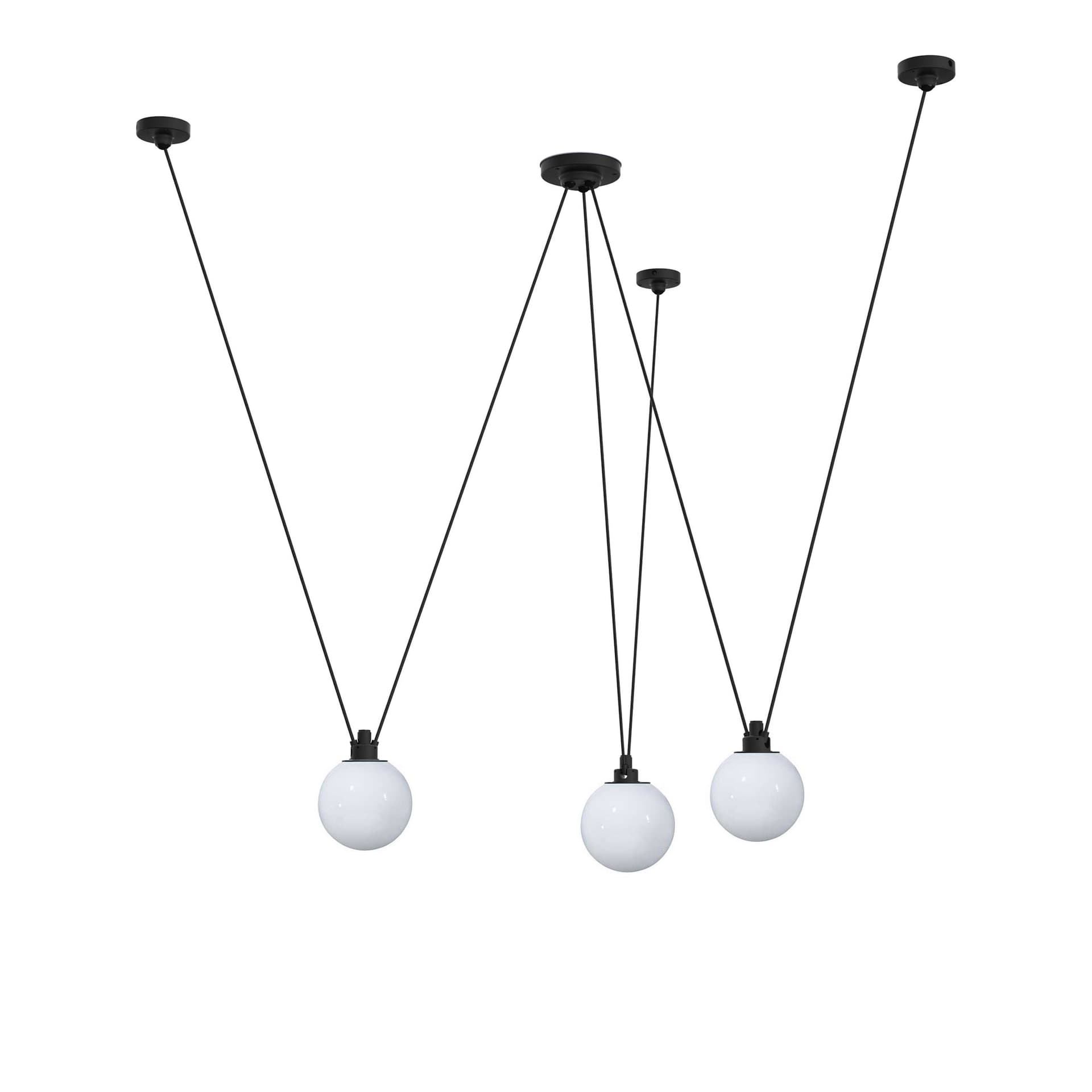 DCWéditions - Les Acrobates De Gras 325 Glass Ball Ø175 - Pendellamper - Bernard-Albin Gras - Gjennomsiktig