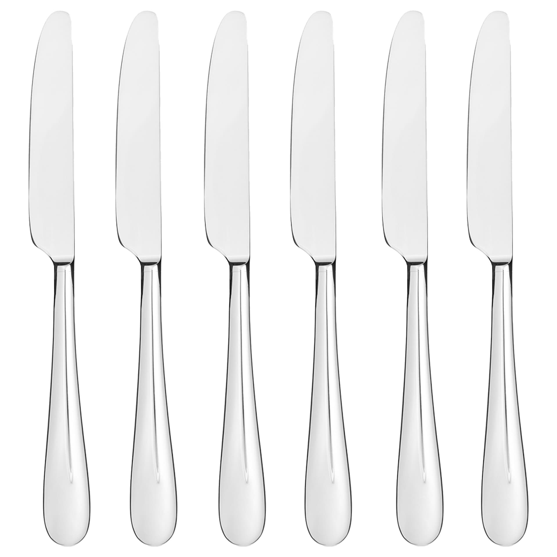 Alessi - NUOVO MILANO TABLE KNIFE Set of 6 - Kniver - Ettore Sottsass - Metall