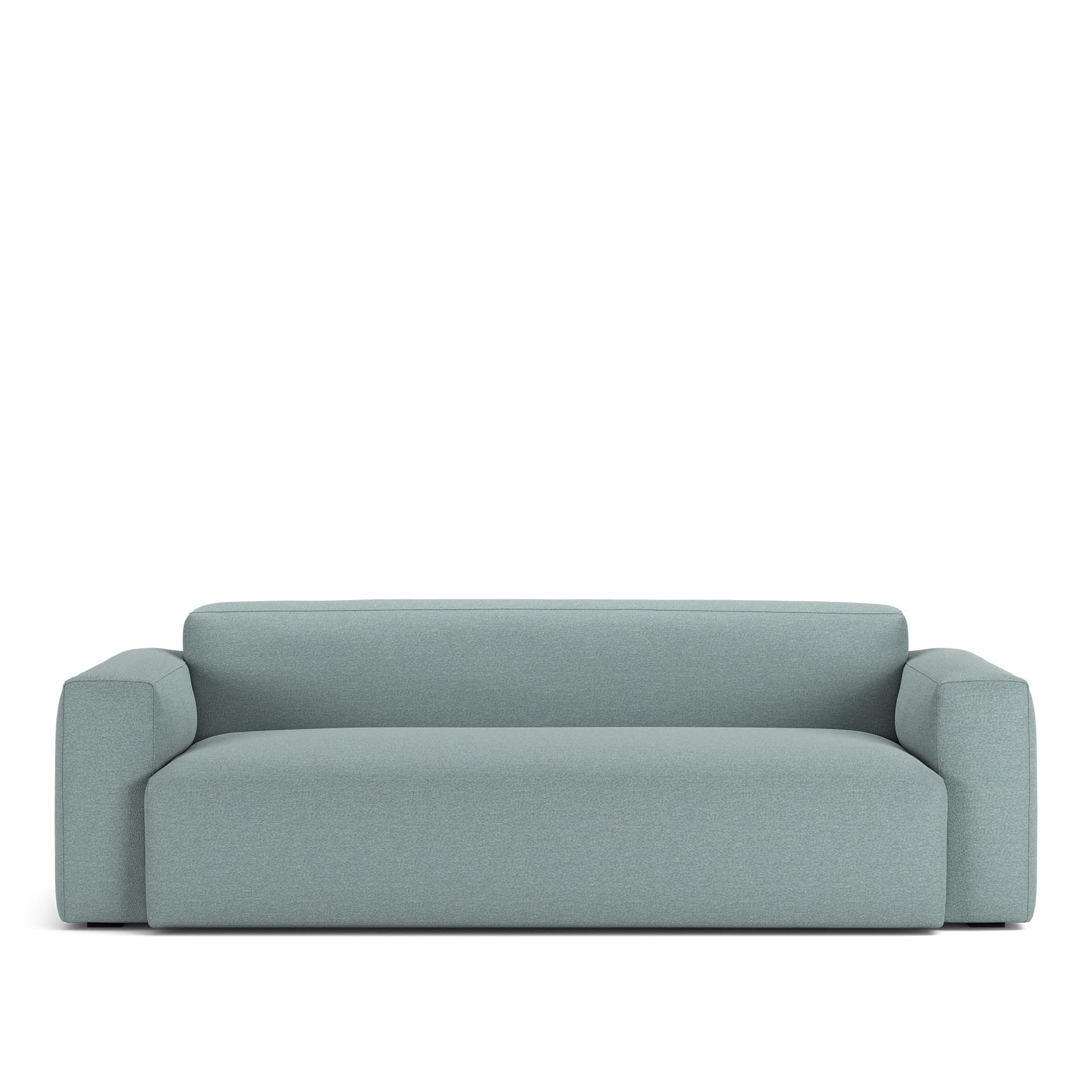 NOGA - Brick 2,5-Seater Sofa Lario 12 Fixed Upholstery - Sofaer - Blå - Ned/Metall/Tre/Tekstilmateriale