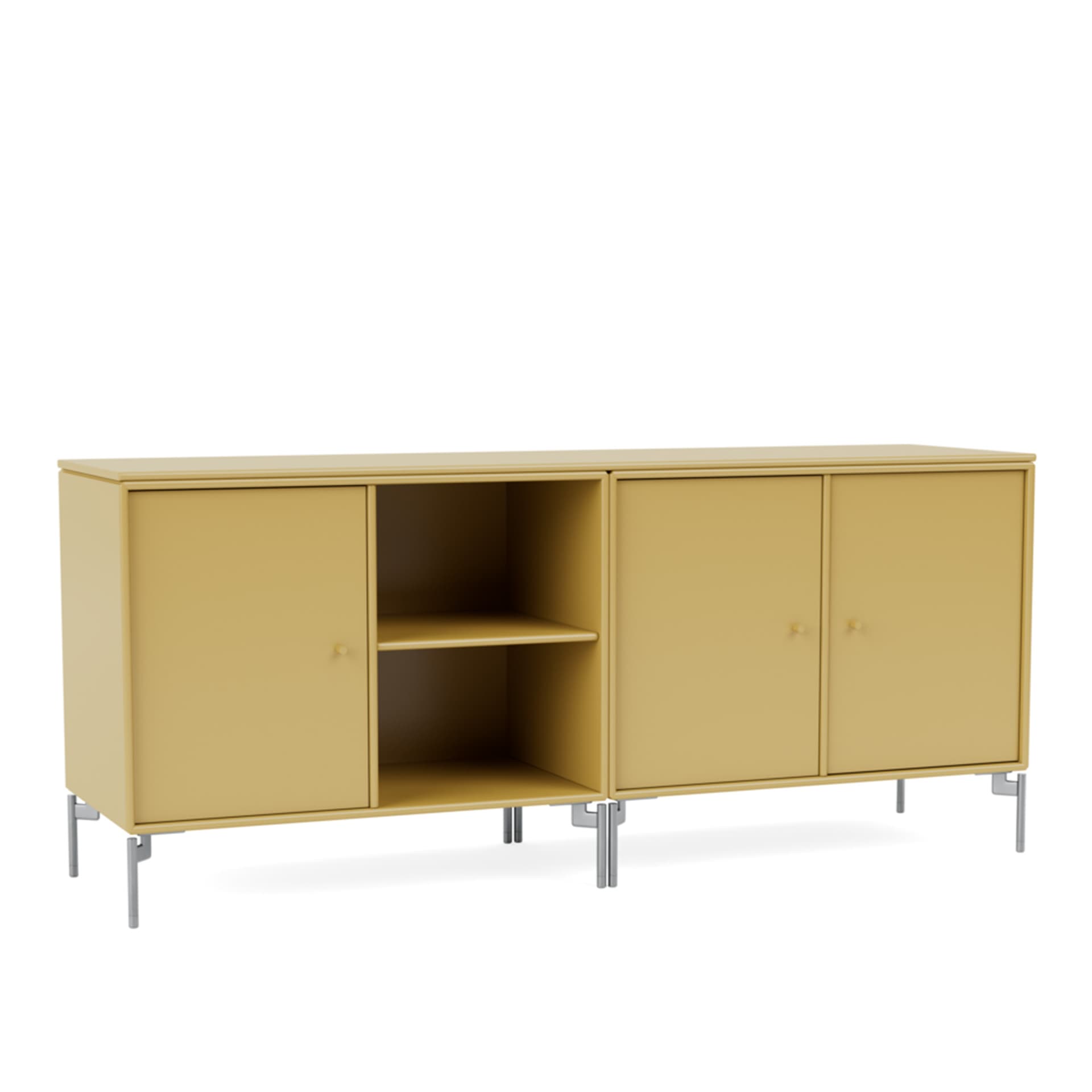 Montana - Save Lowboard 157-Cumin Matt Chrome - Sideboards - Peter J. Lassen - Gul - Tre