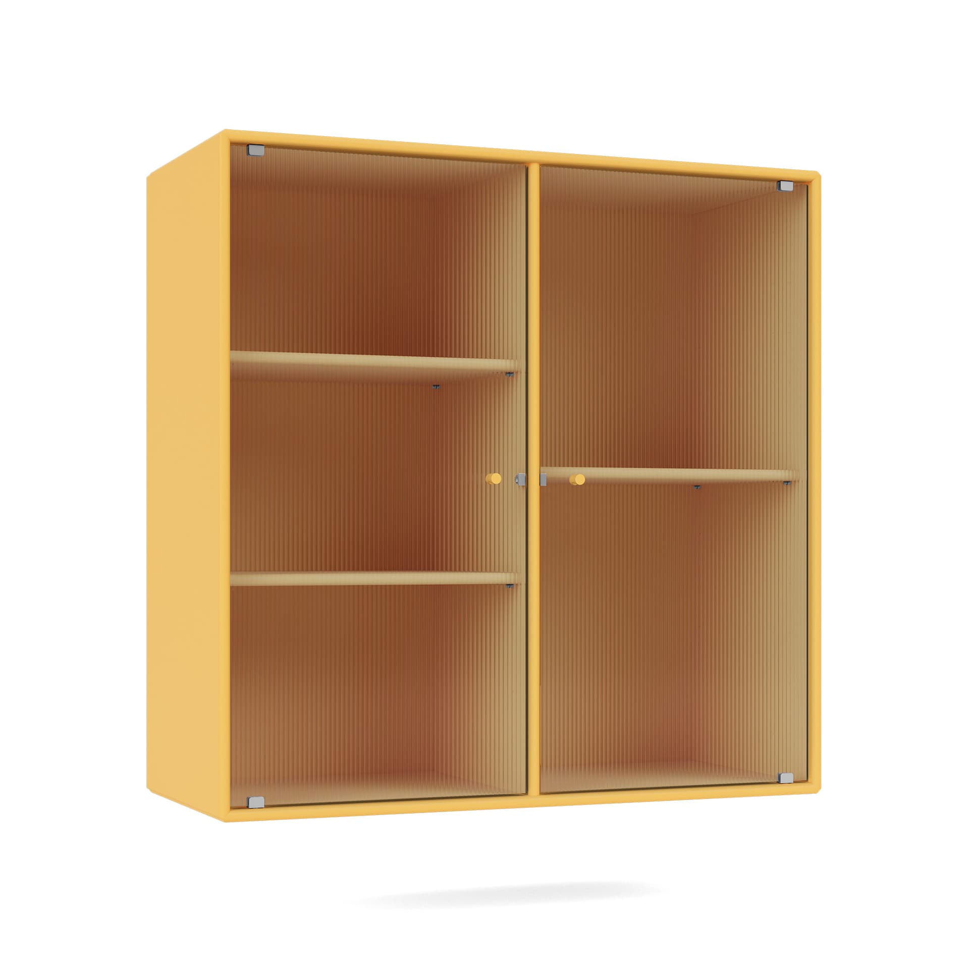 Montana - Ripple Ii – Vitrine Cabinet 166-Acacia 04 Suspension Rails - Vitrineskap - Peter J. Lassen - Gul - Tre