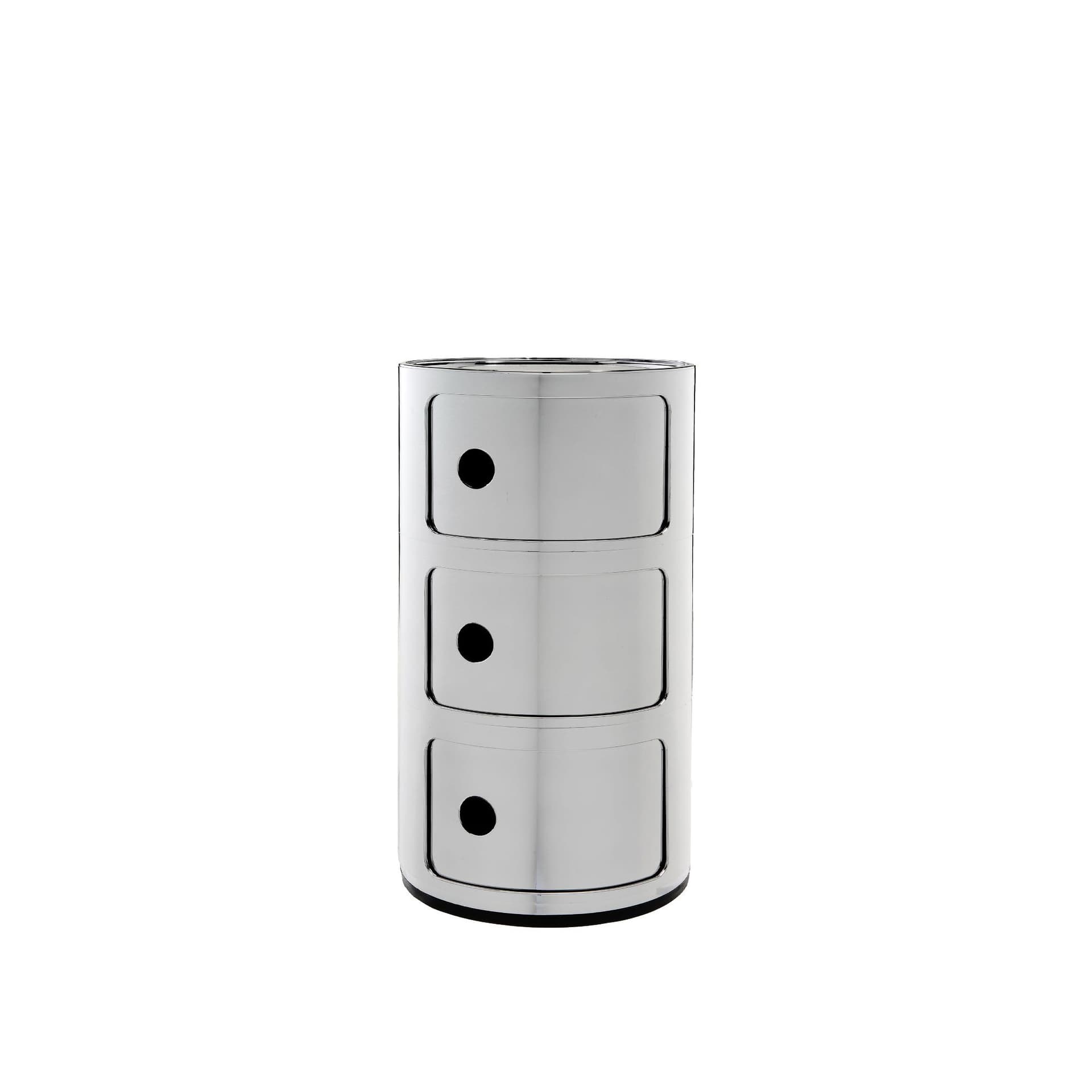 Kartell - Componibili 3 Sidebord Chrome