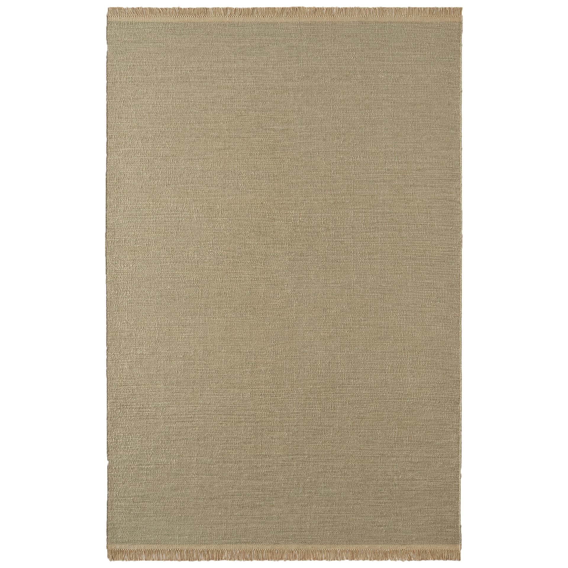 Nordic Knots - Desert Fern 250 x 350 cm - Ensfargede tepper - Grønn - Ull/Jute