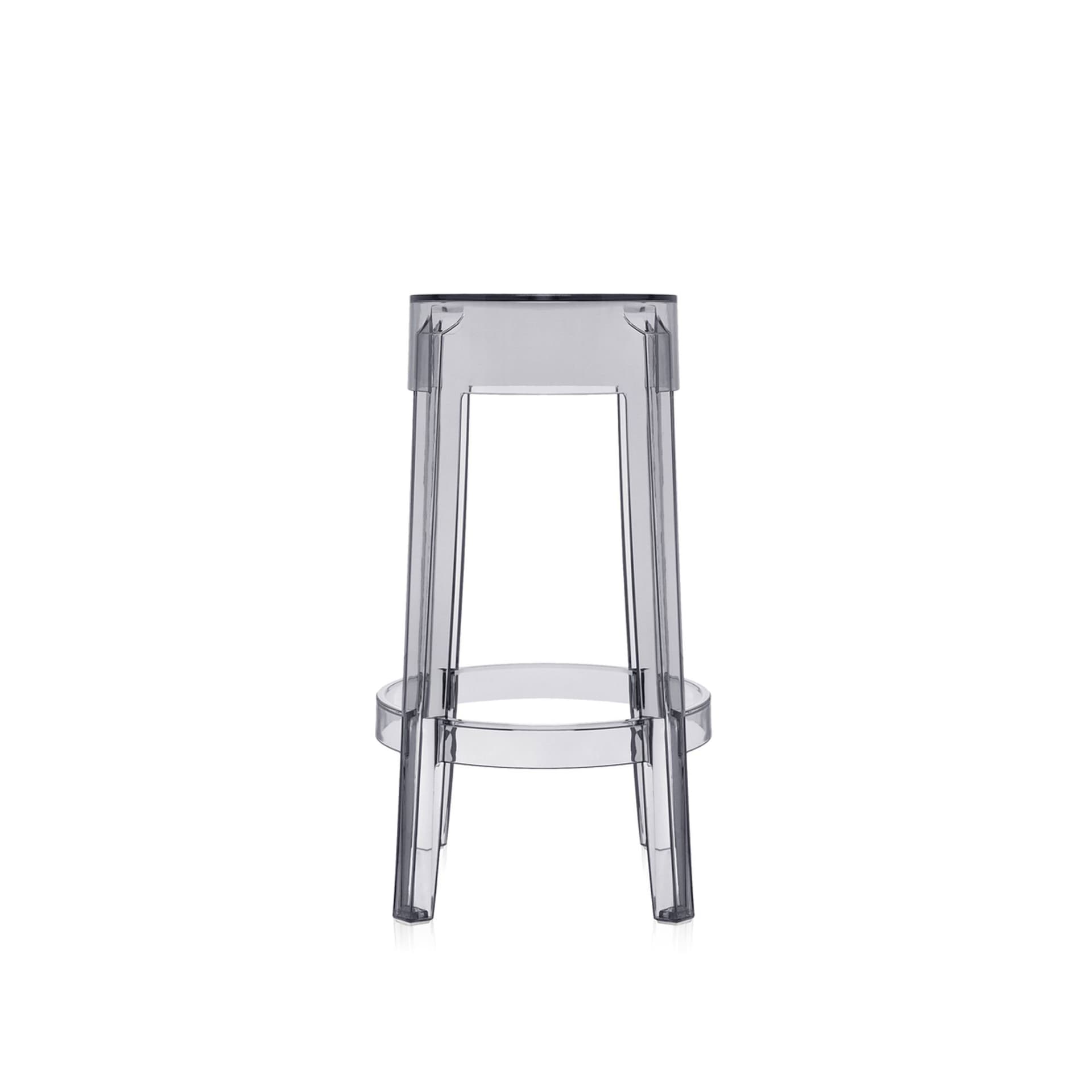 Kartell - Charles Ghost  Bar Stool - Smoke Grey - Barstoler & barkrakker - Philippe Starck - Grå - Plast