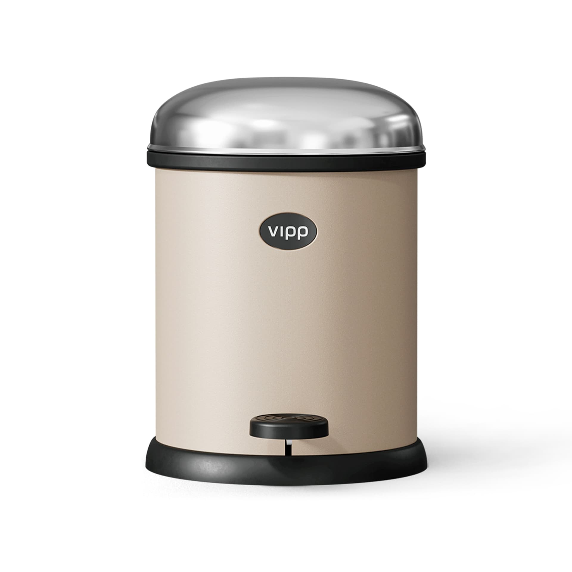 Vipp - 12 tråkkbøtte, beige, 3 l, stål –