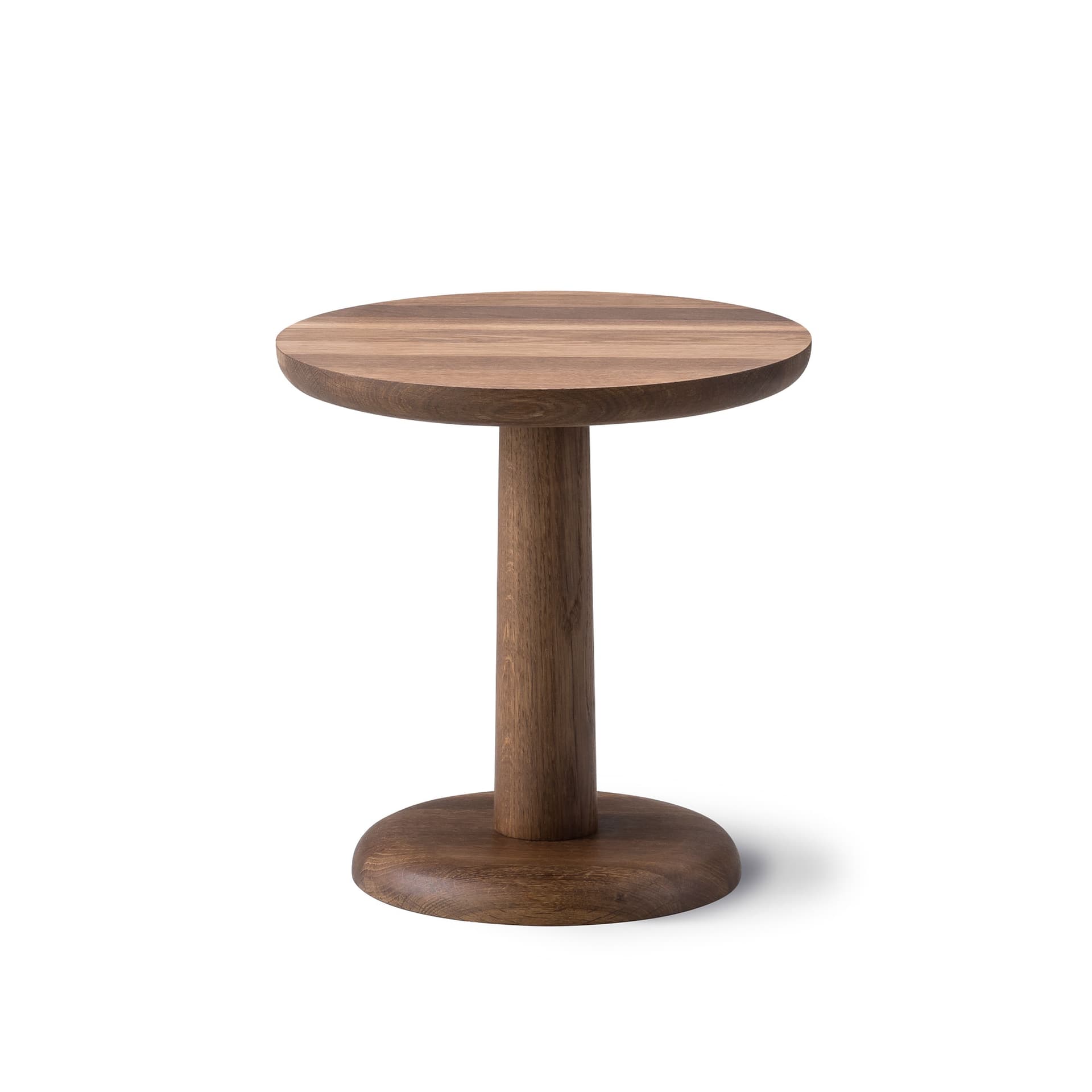 Fredericia Furniture - Pon Sofa Table Ø35 cm, Rökt ek - Småbord & sidebord - Jasper Morrison - Svart - Tre