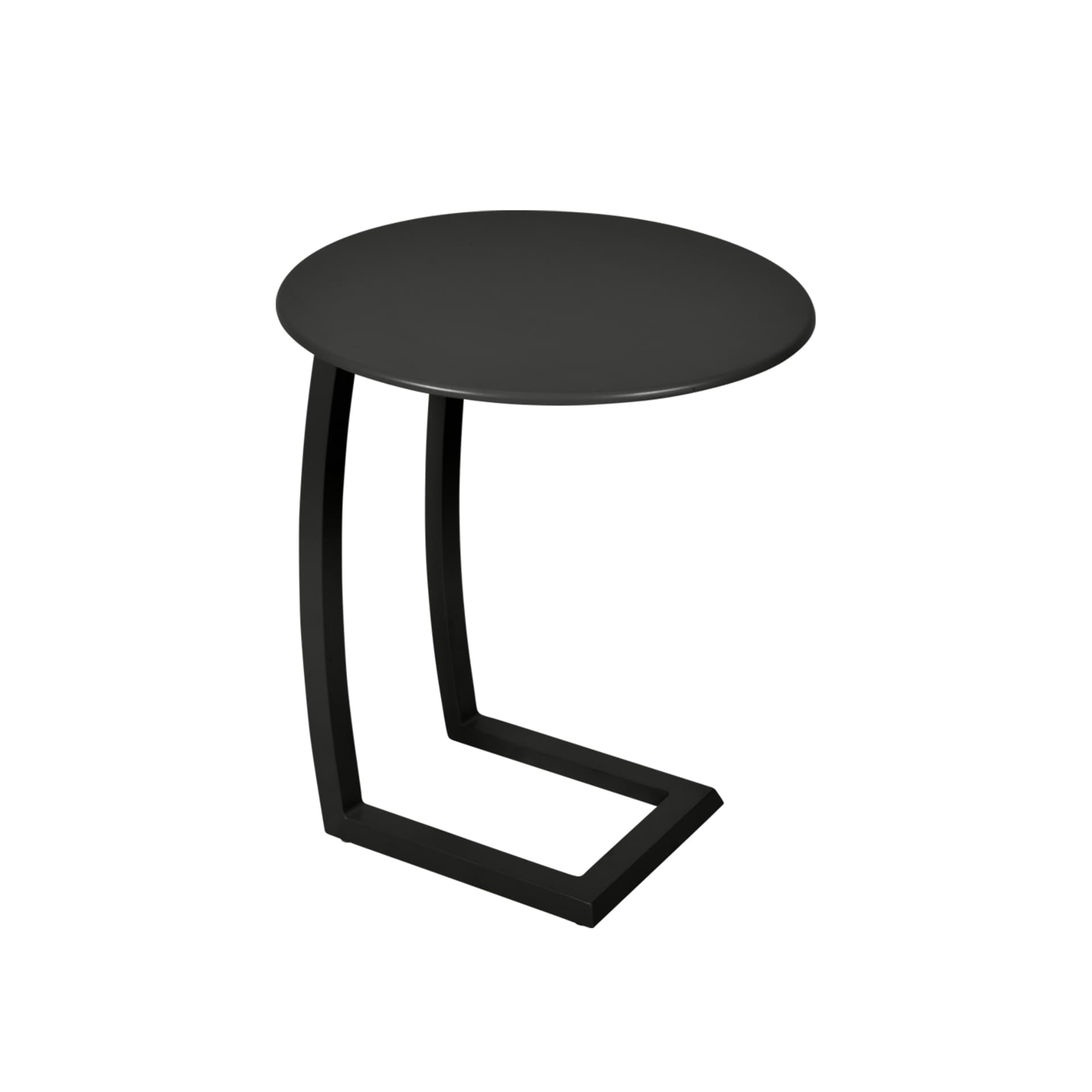 Fermob - Alizé Offset Low Table Liquorice - Utendørs småbord & sidebord - Pascal Mourgue - Svart - Metall