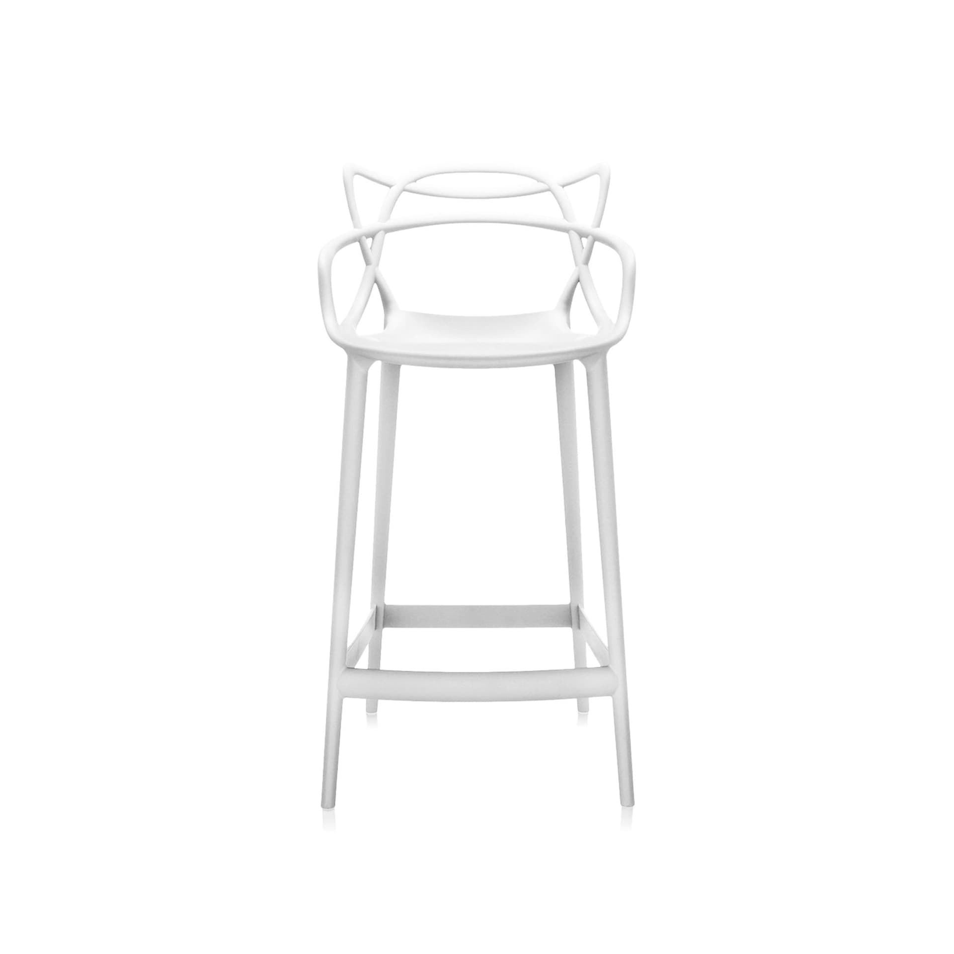 Kartell - Masters barstol, hvit, høyde 99 cm