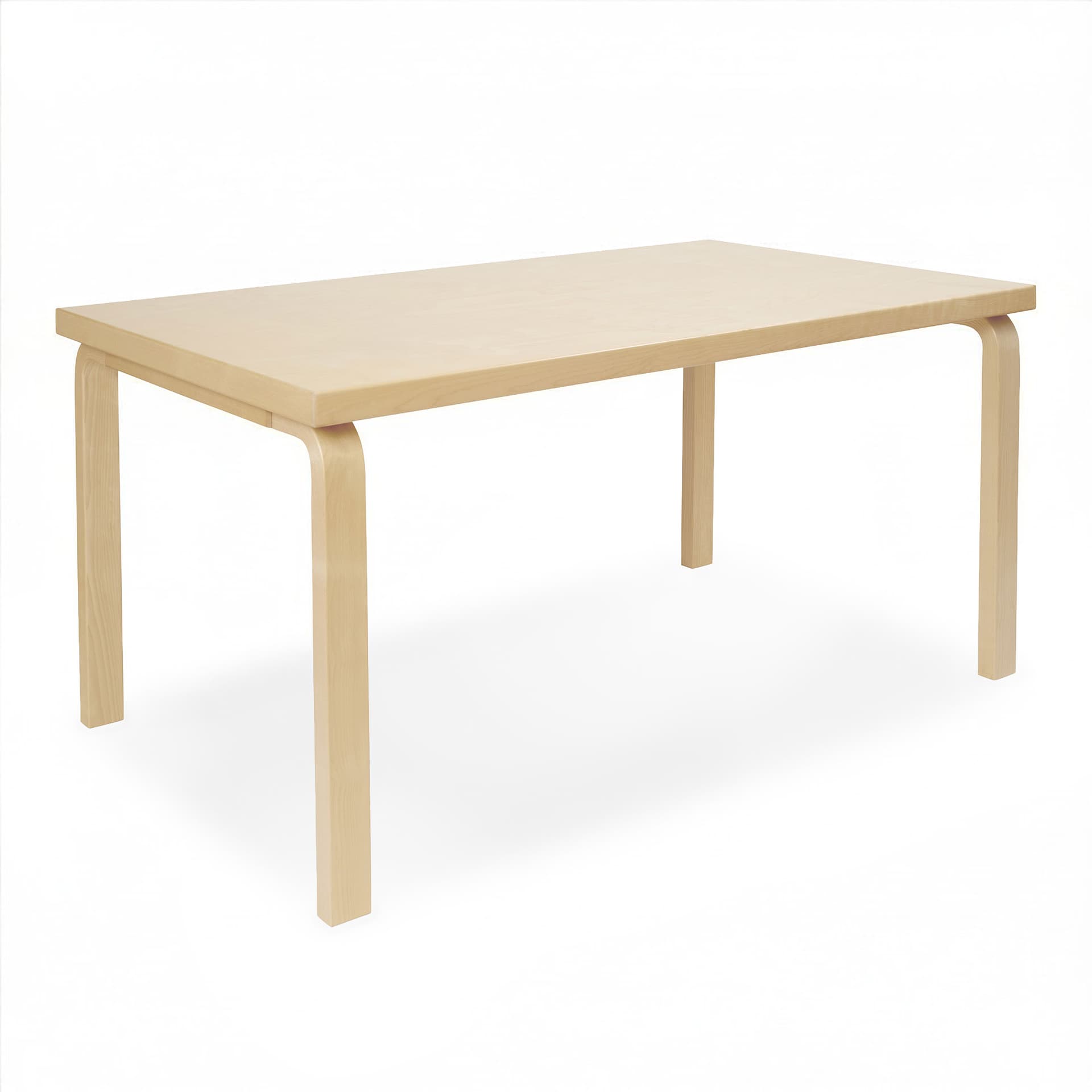 Artek - Aalto Bord 82B, Björkfanér, Klarlackad - Spisebord - Alvar Aalto - Tre farget - Tre