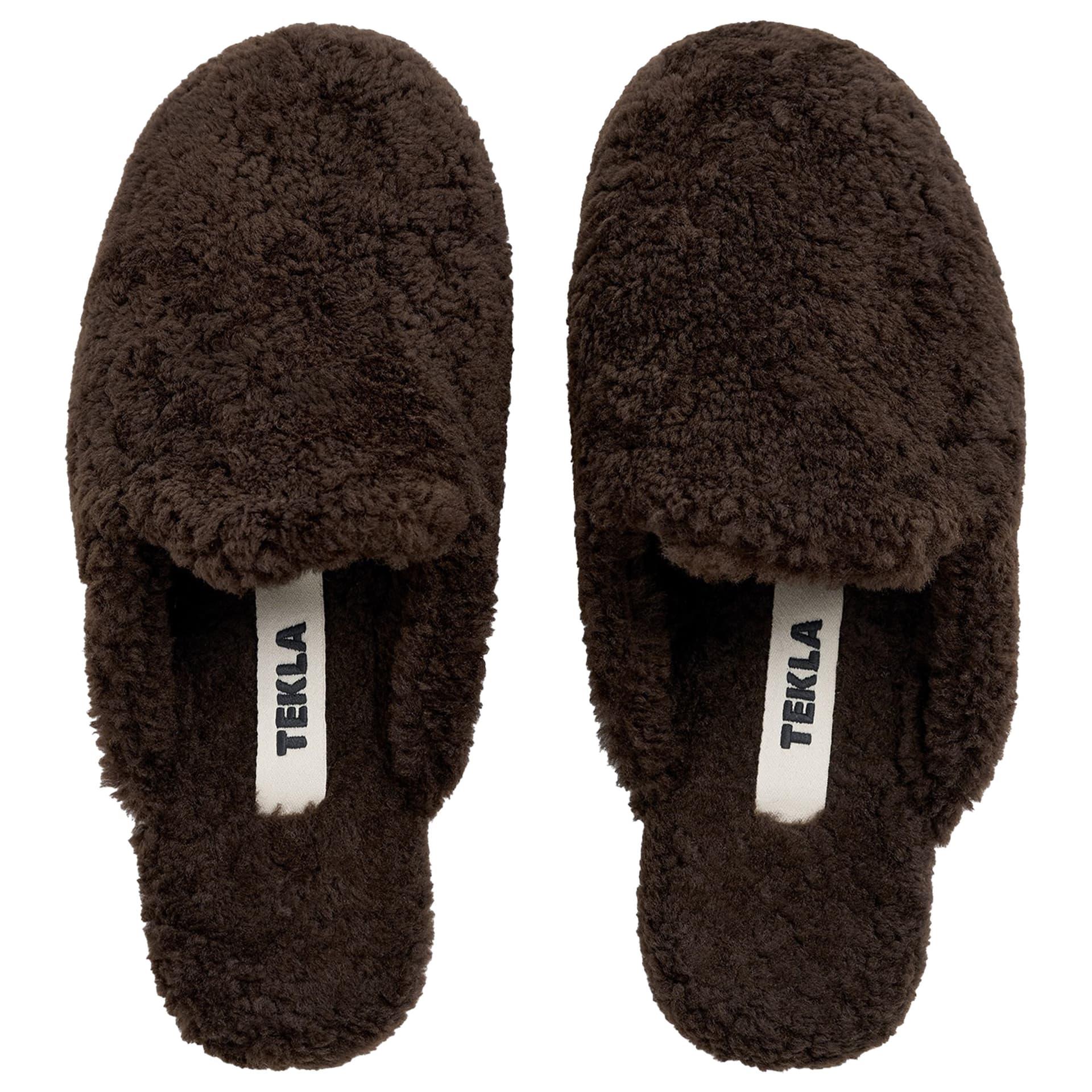 Tekla - Home Slippers, Alva, L - Badekåper - Brun