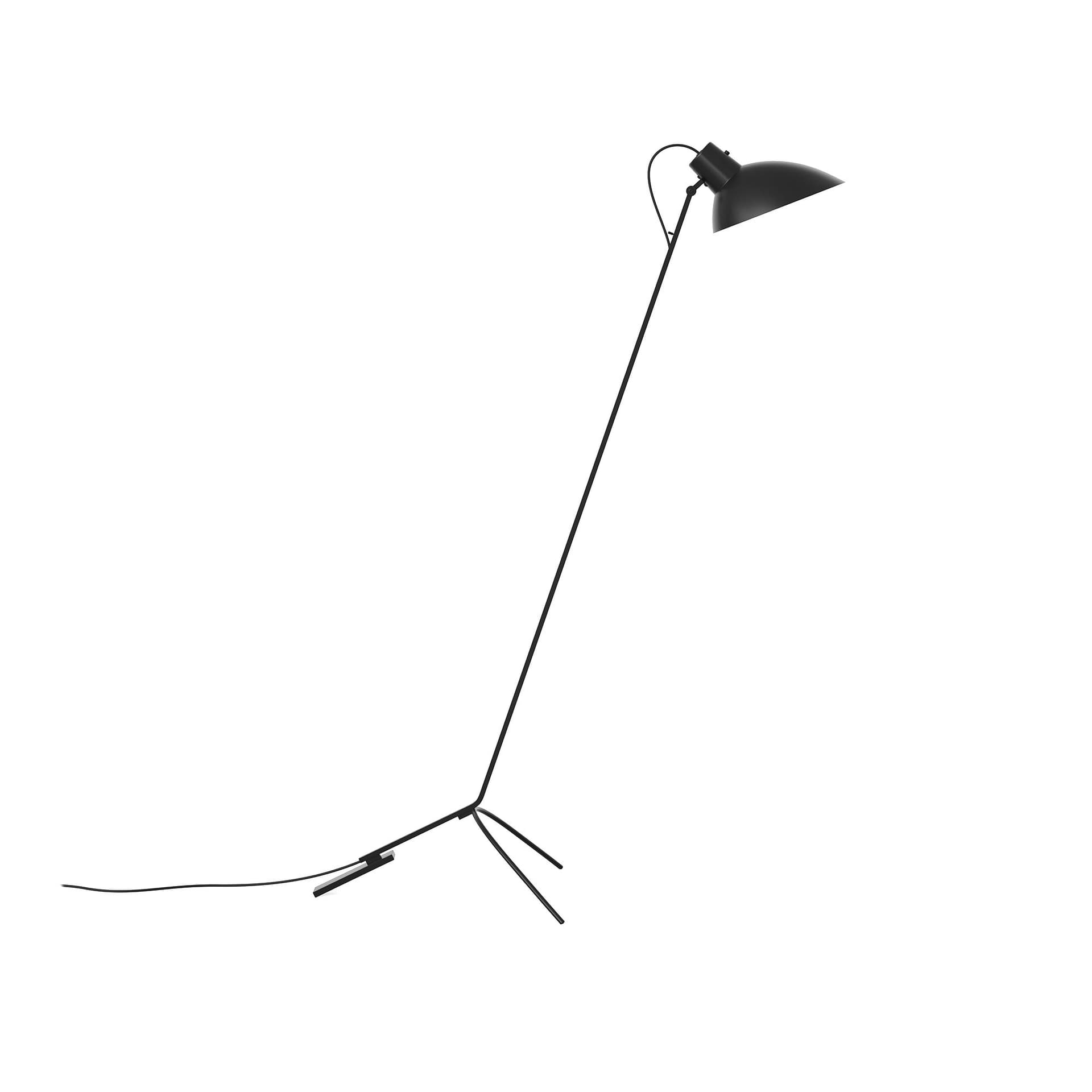 Astep - VV Cinquanta Floor, Black Frame, Black Reflector - Skjermlamper - Vittoriano Viganò - Svart