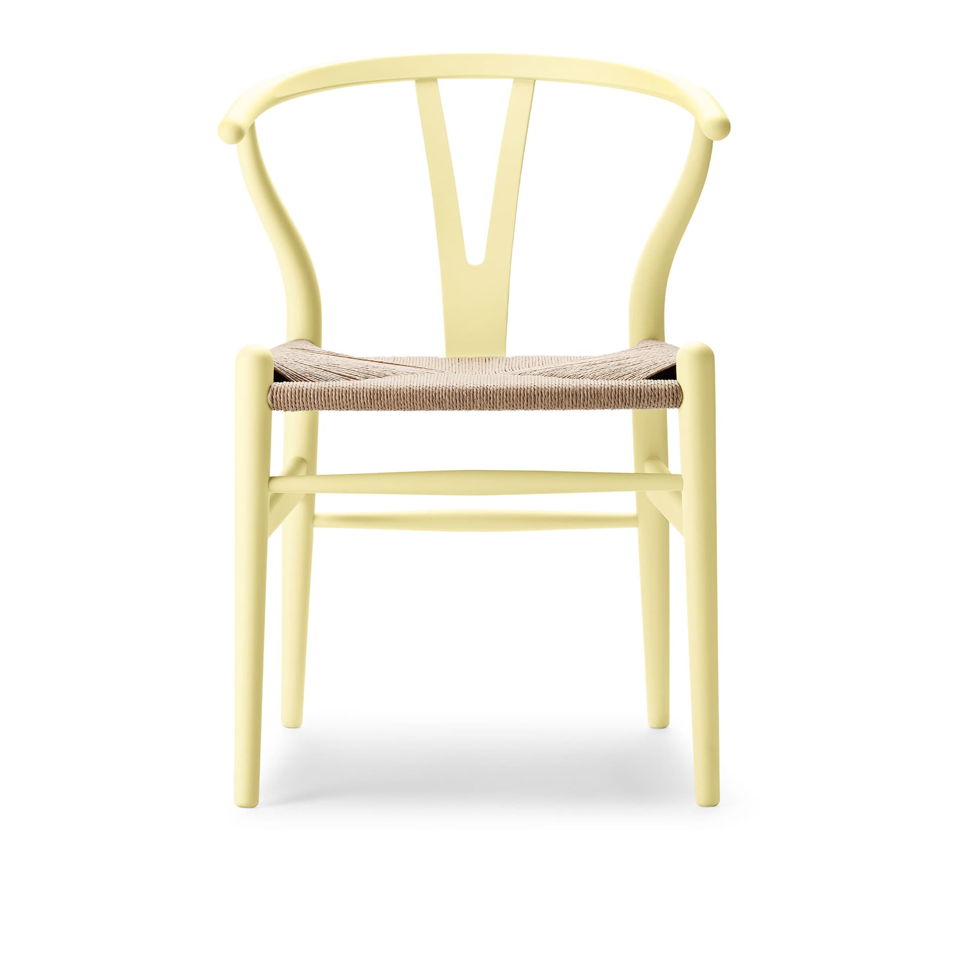 Carl Hansen - CH24 Y-stolen Bok Hollyhock - Spisestoler - Hans J. Wegner - Gul - Papir/Tre