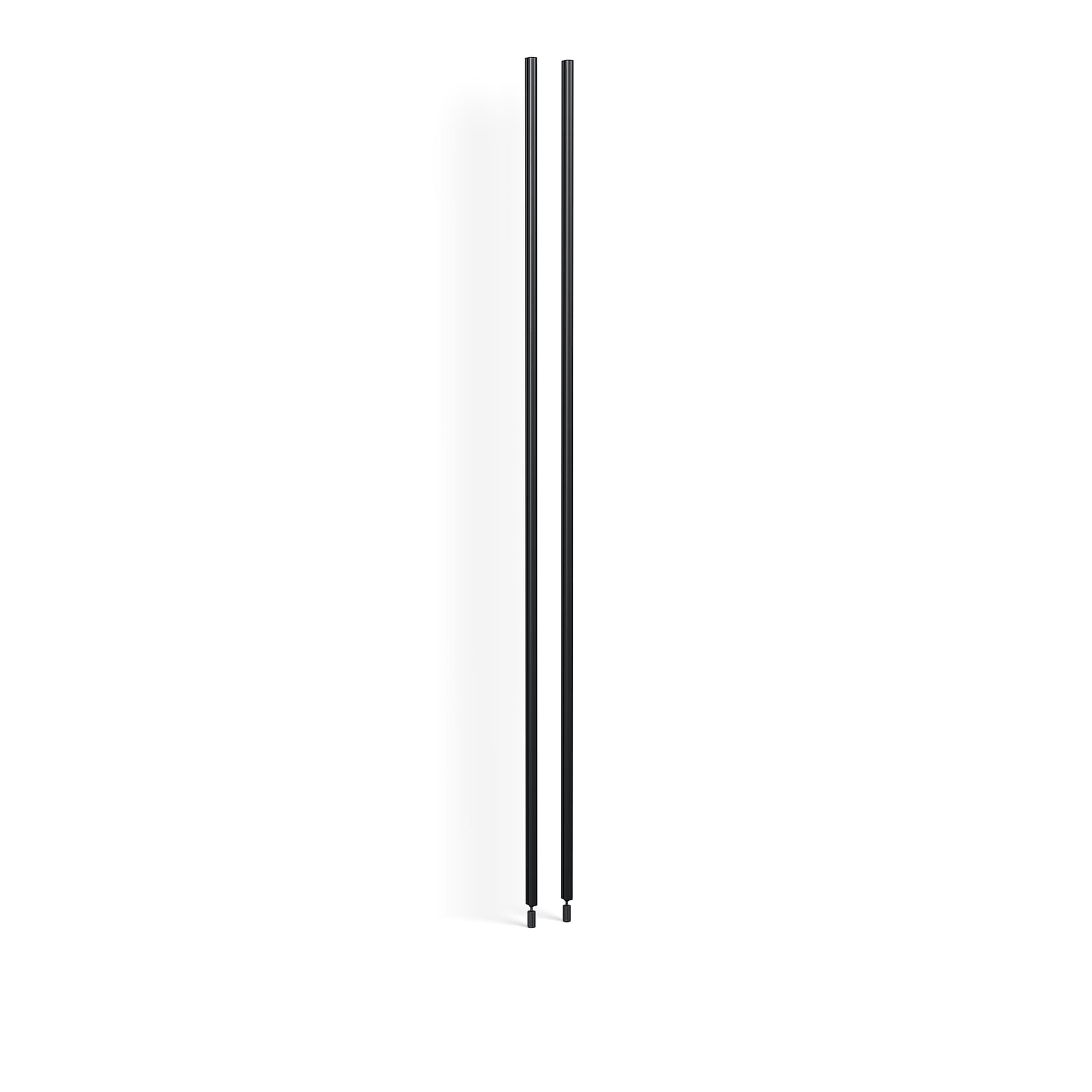 HAY - Pier System Profile Set of 2 - Black Anodised Aluminium - Hyller & Hyllesystemer - Svart - Metall