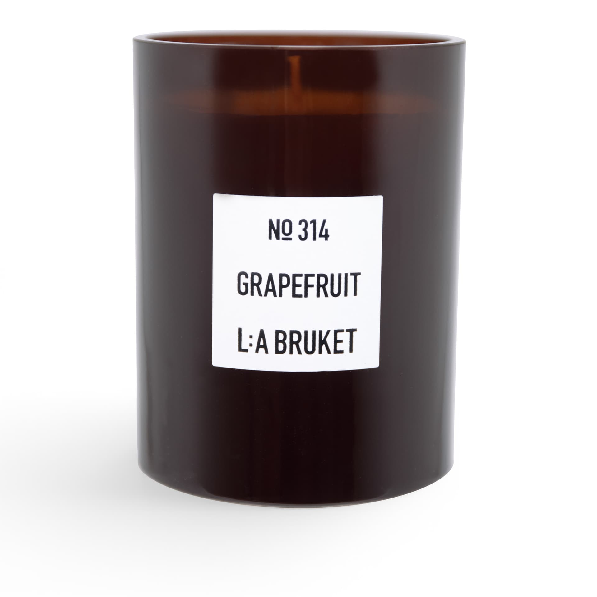 L:a Bruket - 314 Candle Grapefruit 260 g - Duftlys - Glass