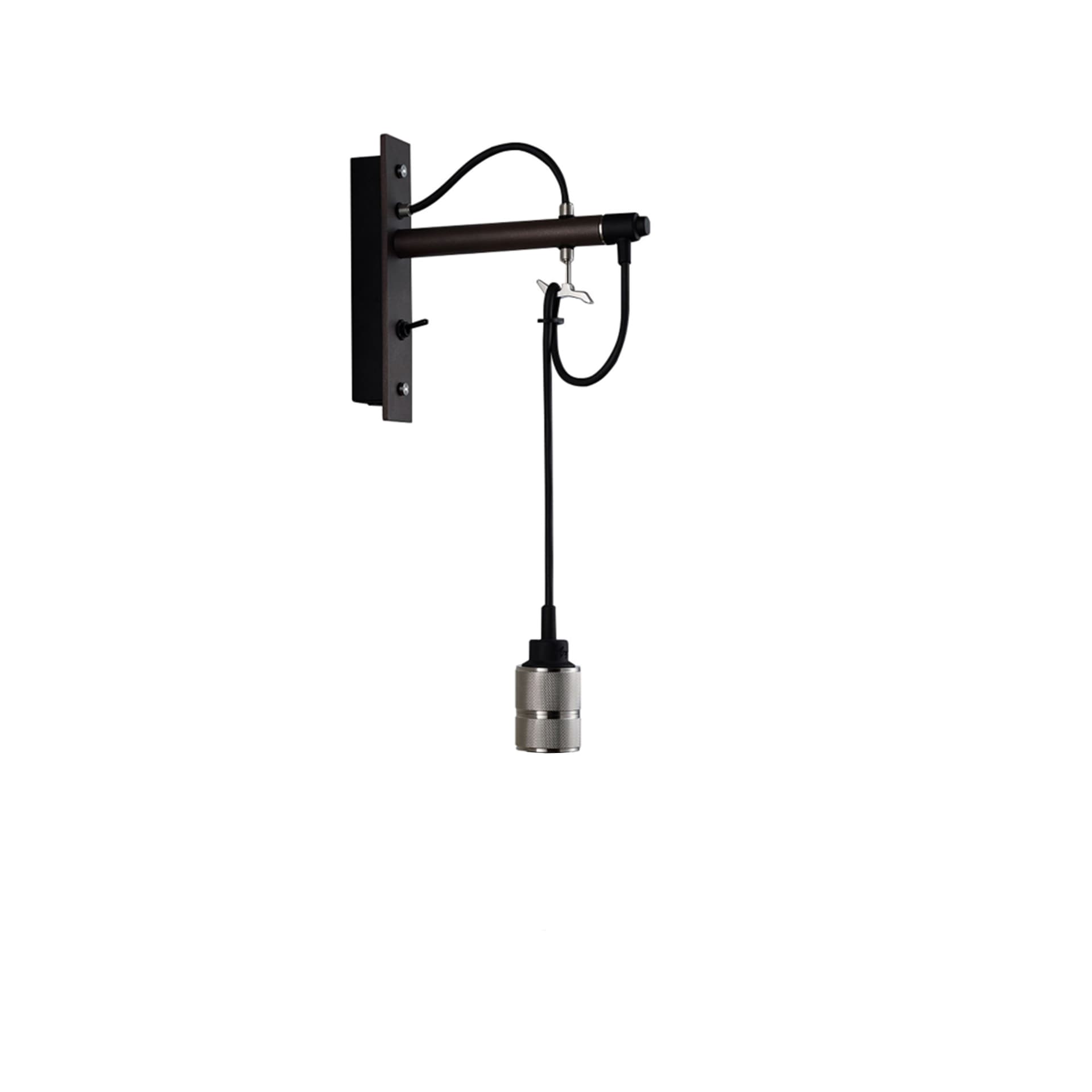 Buster + Punch - Hooked Wall Nude Graphite / Steel - Vegglamper - Massimo Buster Minale - Sølv - Metall