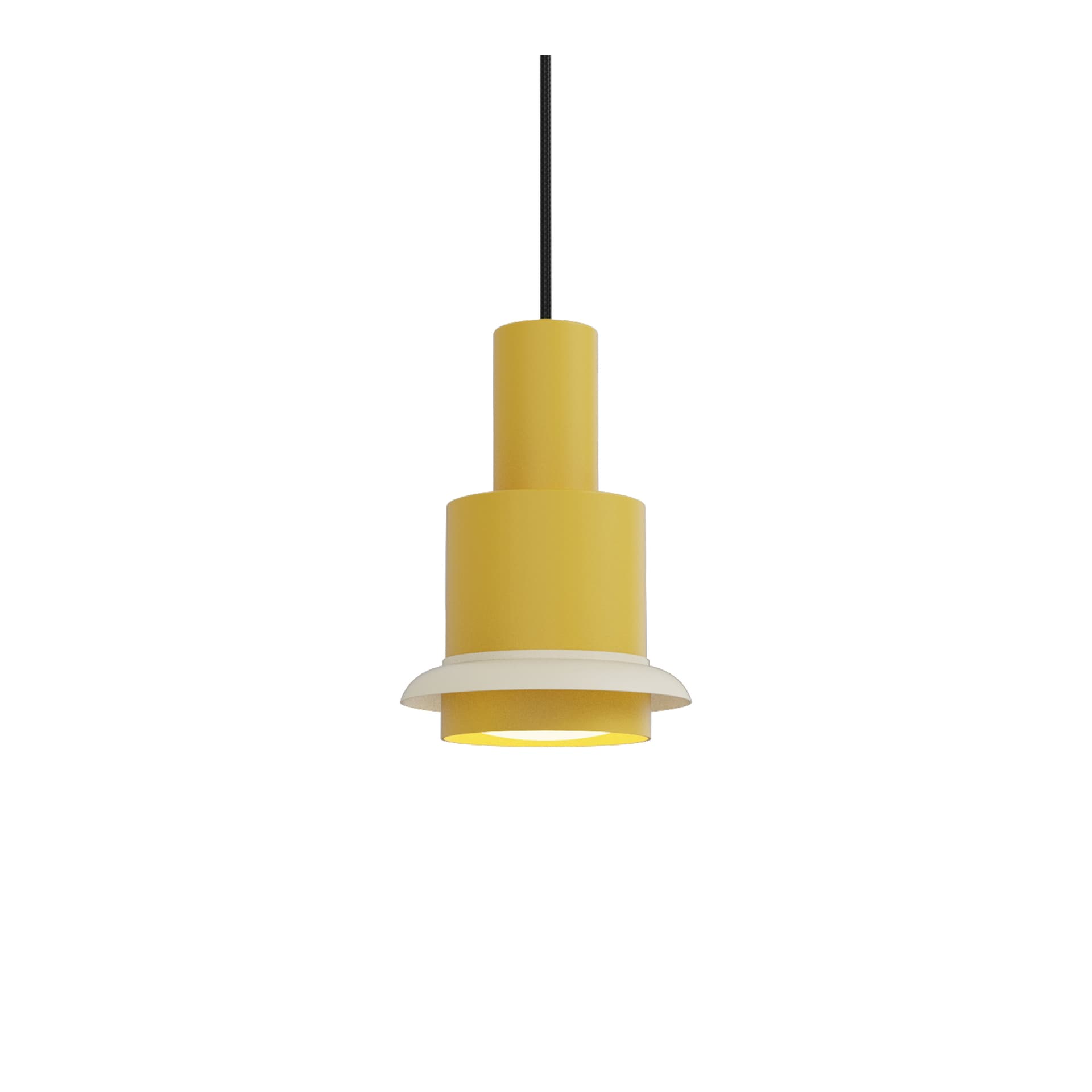 DCW - Chaumont Pendel Ø15xH22 Yellow/White