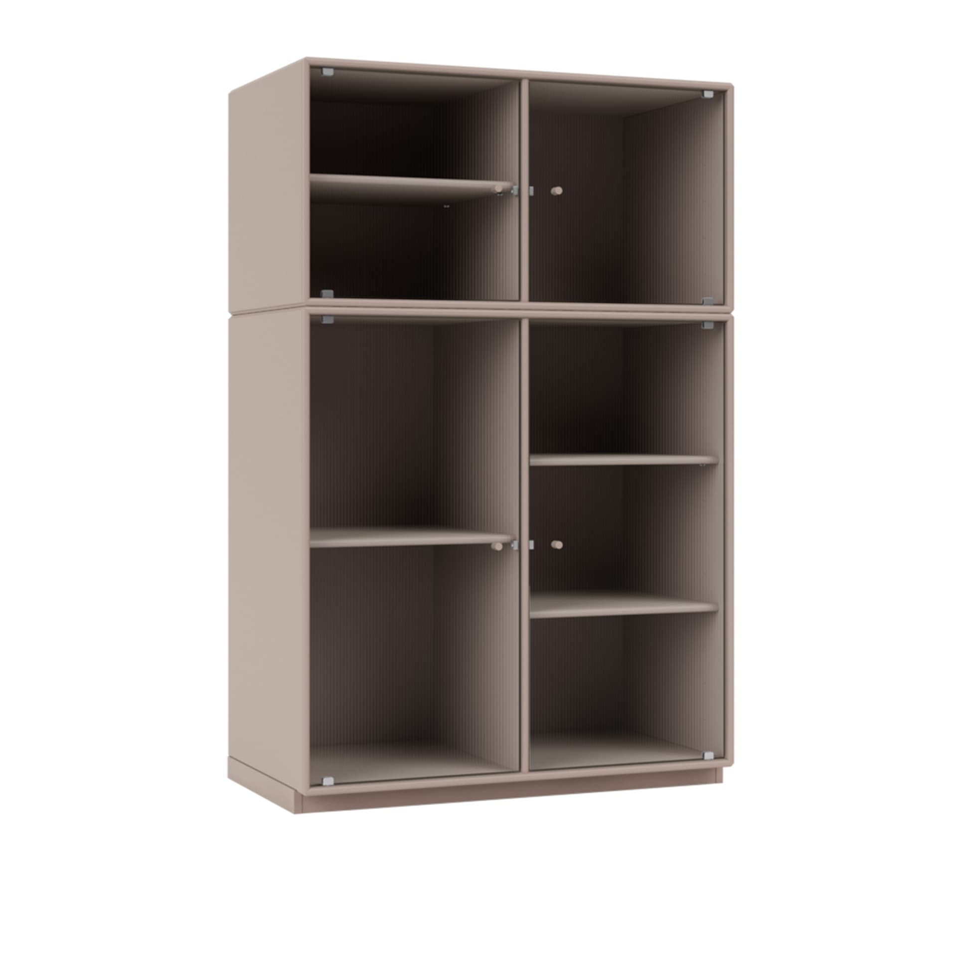 Montana - Ripple Iii – Vitrine Cabinet 137-Mushroom 06 Plinth 3 cm - Vitrineskap - Peter J. Lassen - Beige - Tre