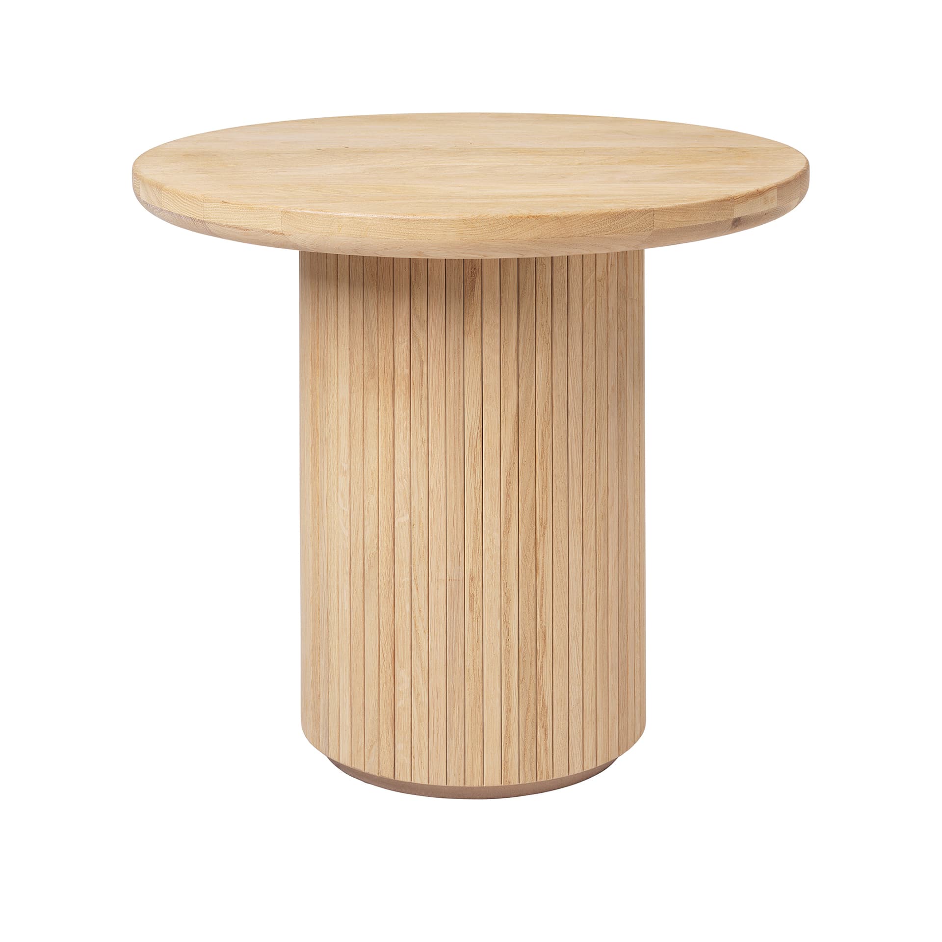 Gubi - Moon Lounge Table Round H55 x Ø60, Solid Oak Soap Treated - Småbord & sidebord - Space Copenhagen - Tre farget - Tre