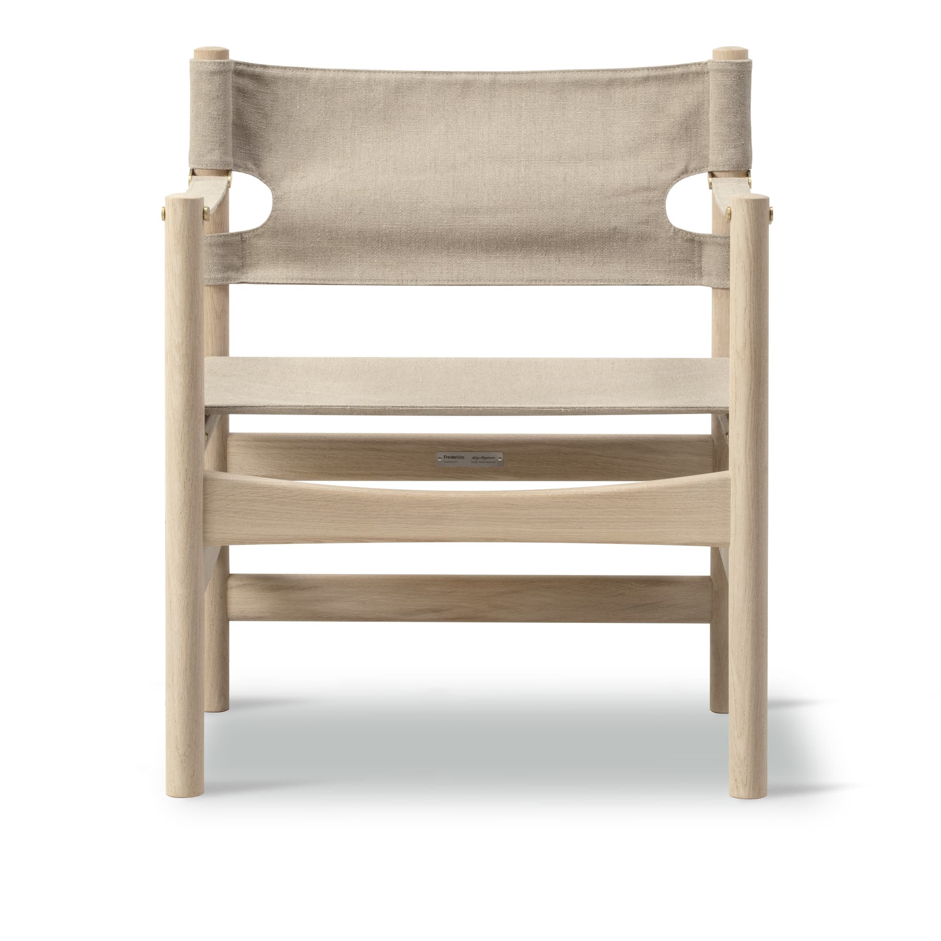 Fredericia Furniture - Mogensen Lounge chair - Canvas 21 Chair - Oak soap - Natural canvas - Lenestoler - Børge Mogensen - Tre farget - Tekstilmateriale