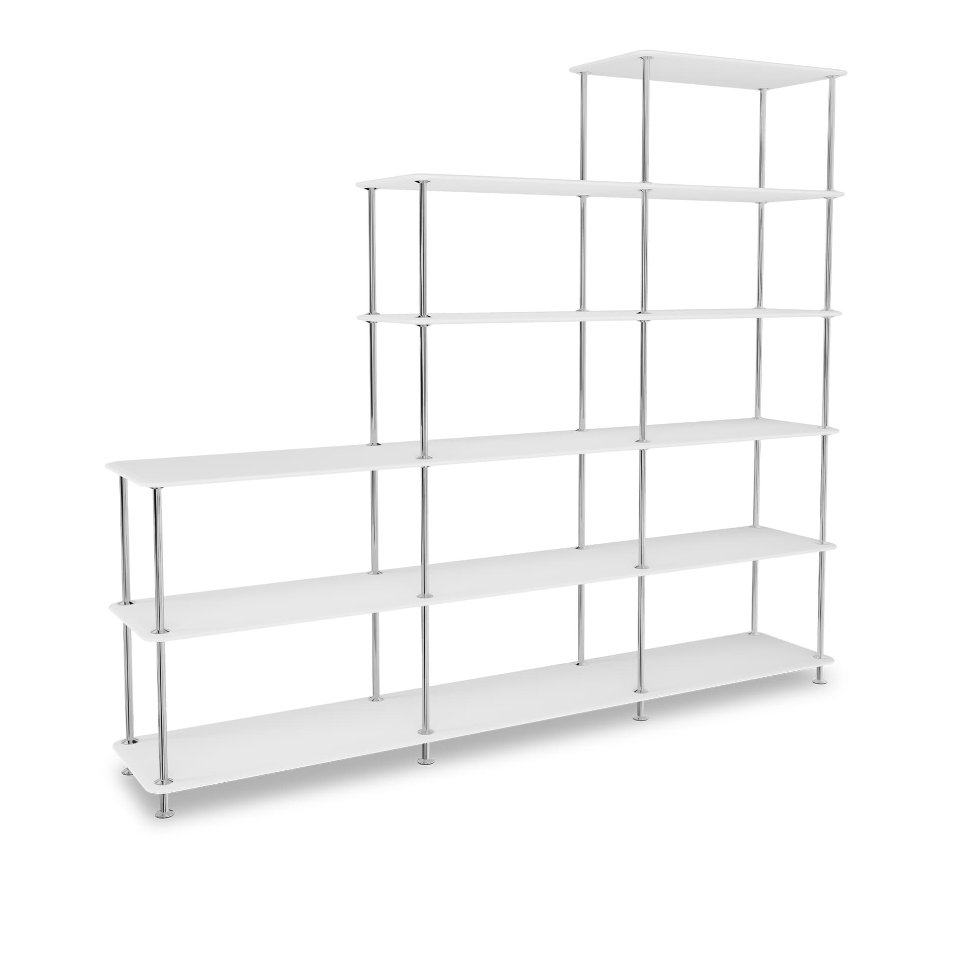 Montana - Montana Free 542000 214-Newwhitestructure 44C-Chrome - Hyller & Hyllesystem - Jakob Wagner - Hvit - Metall/Tre
