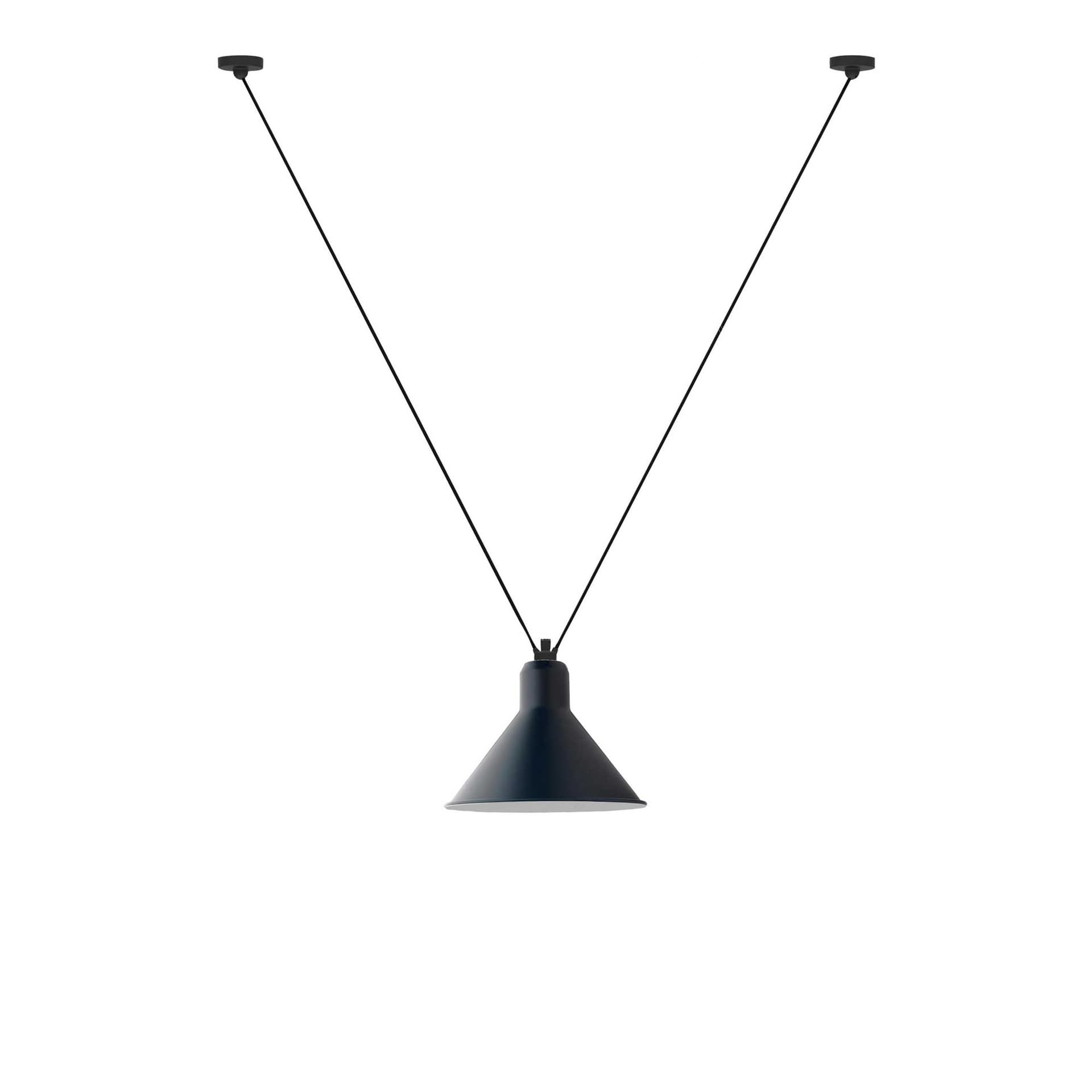 Lampe Gras - 323 XL Pendel Konisk Blå
