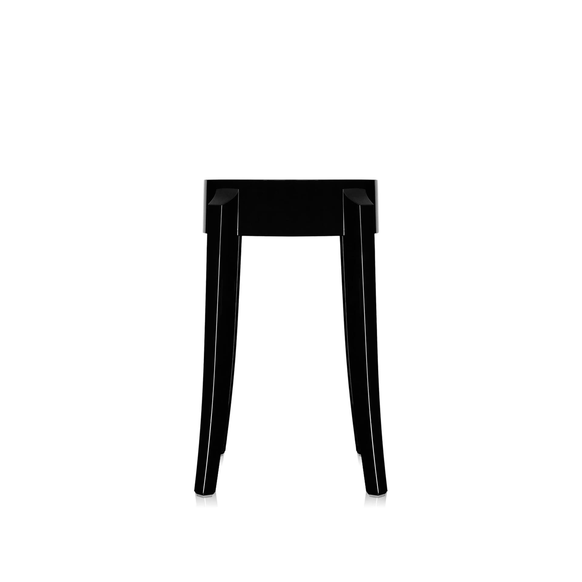 Kartell - Charles Ghost Stool 4897, Glossy Black, H: 46 - Krakker - Philippe Starck - Svart - Plast