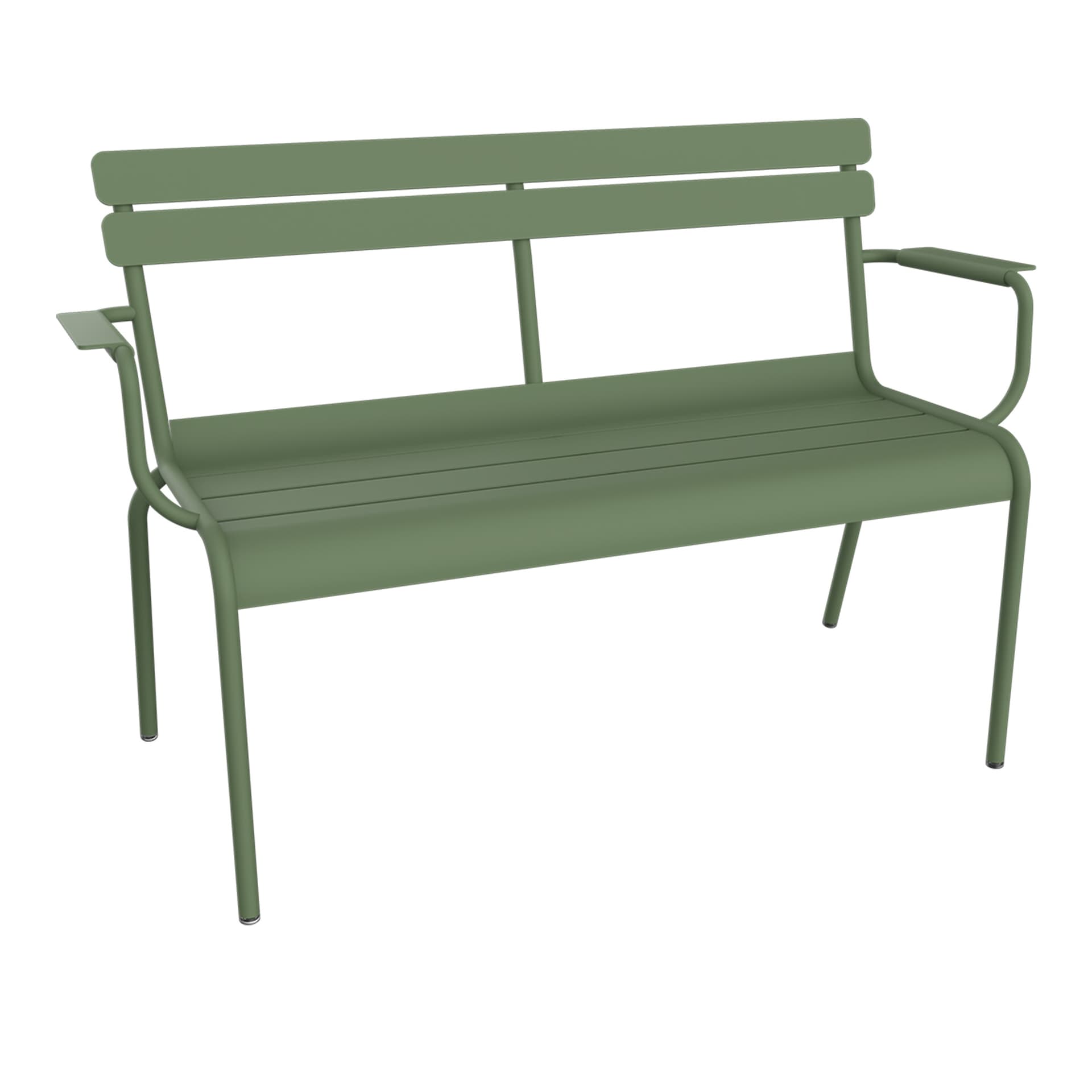 Fermob Luxembourg sofa med armlener 131x55,5x86 cm Red ochre