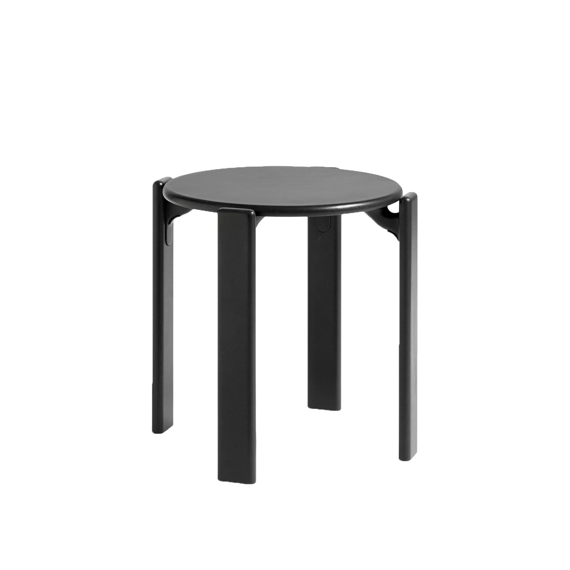 HAY - Rey Stool REY22, Deep black water-based lacquered beech - Krakker - Bruno Rey - Svart - Tre