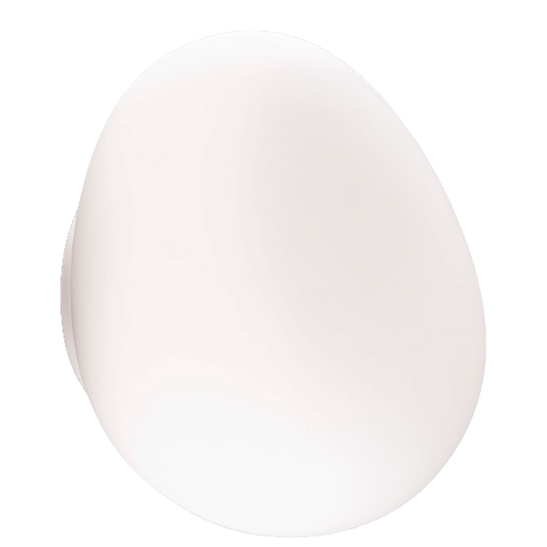 Foscarini - Gregg Piccola vegg- og taklampe IP44 white - Utendørs vegglamper - Ludovica & Roberto Palomba - Hvit - Glass