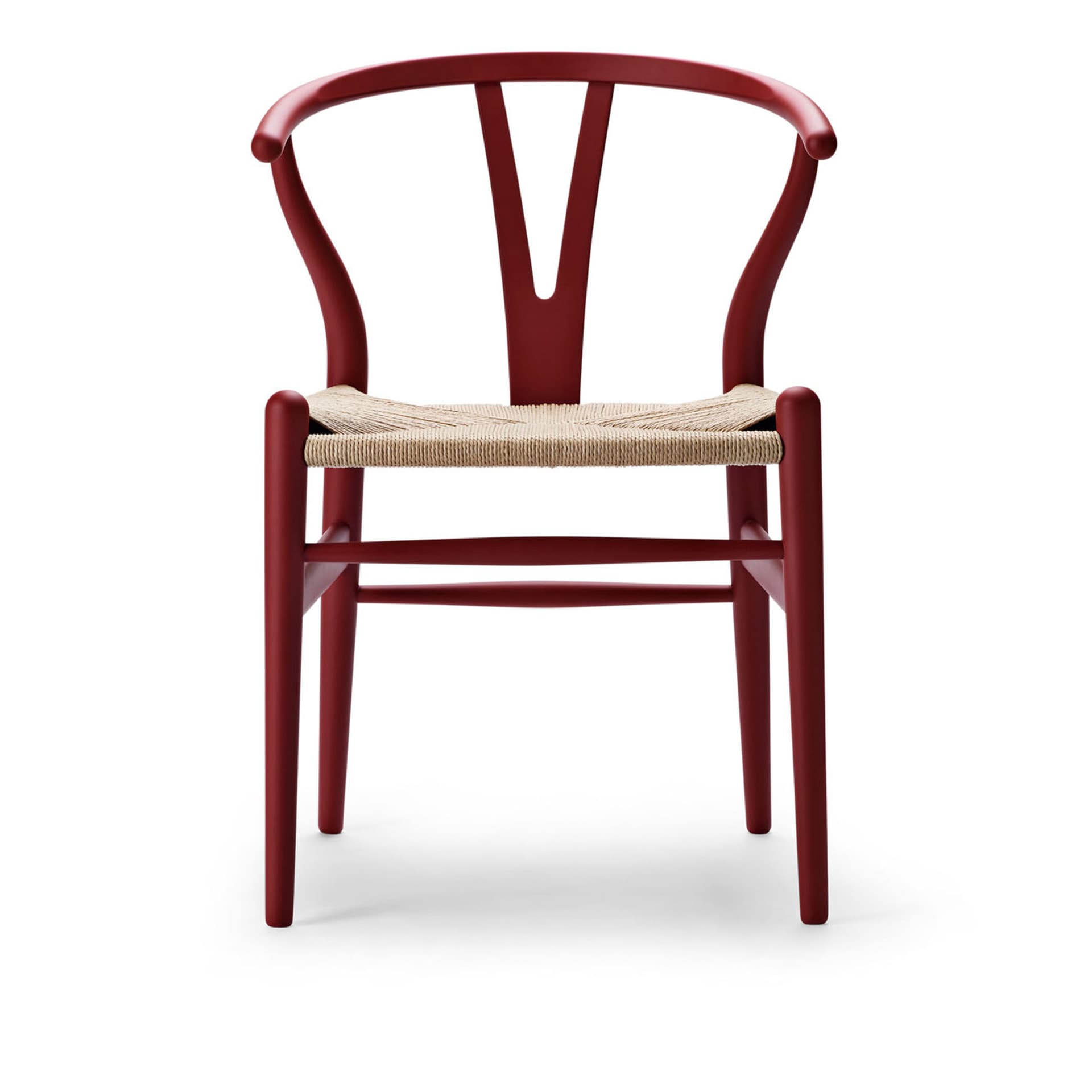Carl Hansen - CH24 Y-stolen, Bok, Soft Red, Special Edition - Spisestoler - Hans J. Wegner - Rød