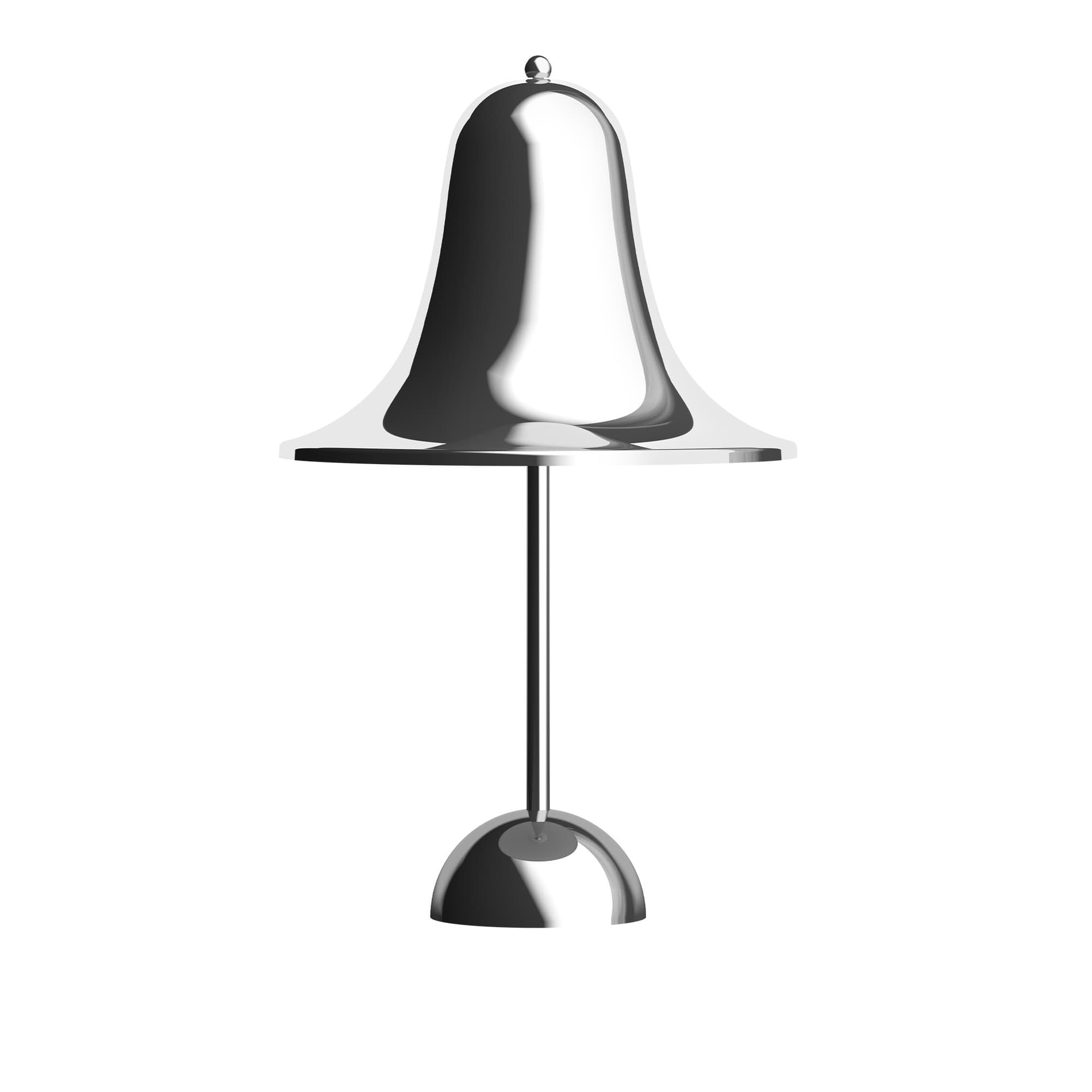 Verpan - Pantop Portable Table Lamp, Chrome - Bærbare lamper - Verner Panton - Sølv - Metall