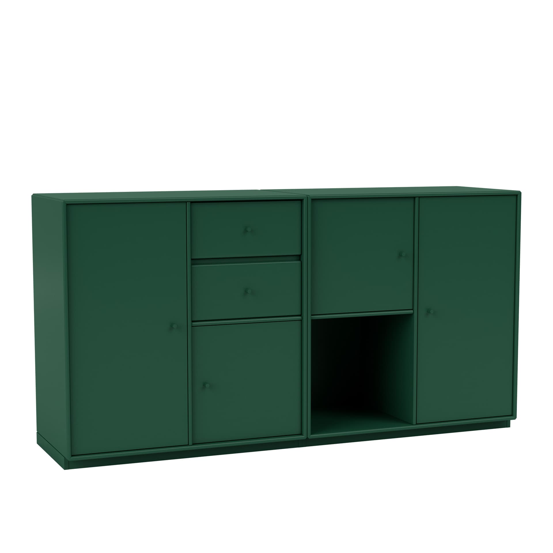 Montana - Couple Sideboard 136-Pine 06 Plinth 3 cm - Sideboards - Peter J. Lassen - Grønn - Tre