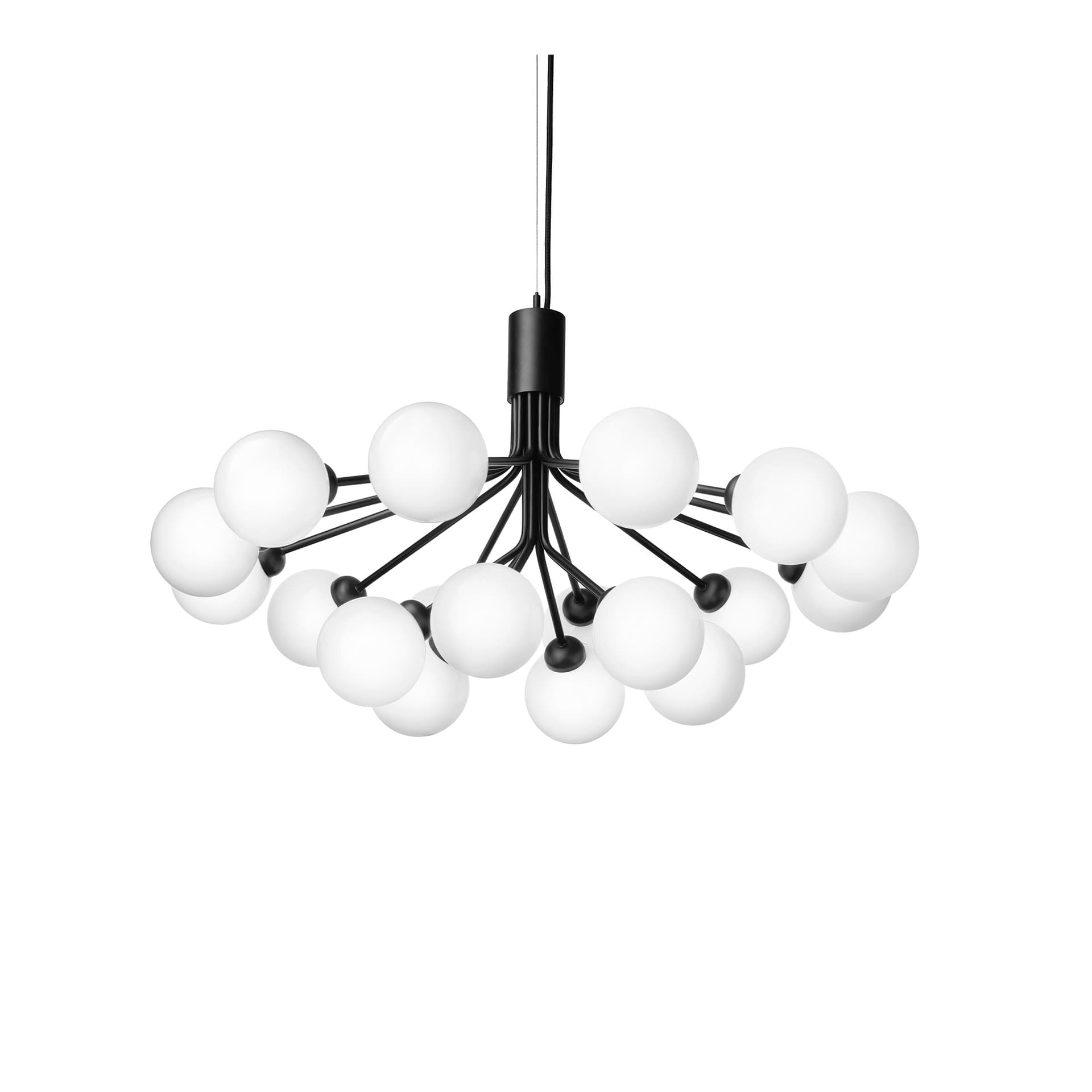 Nuura Aps - Apiales 18 Lysekrone Satin Black/Opal White Nuura