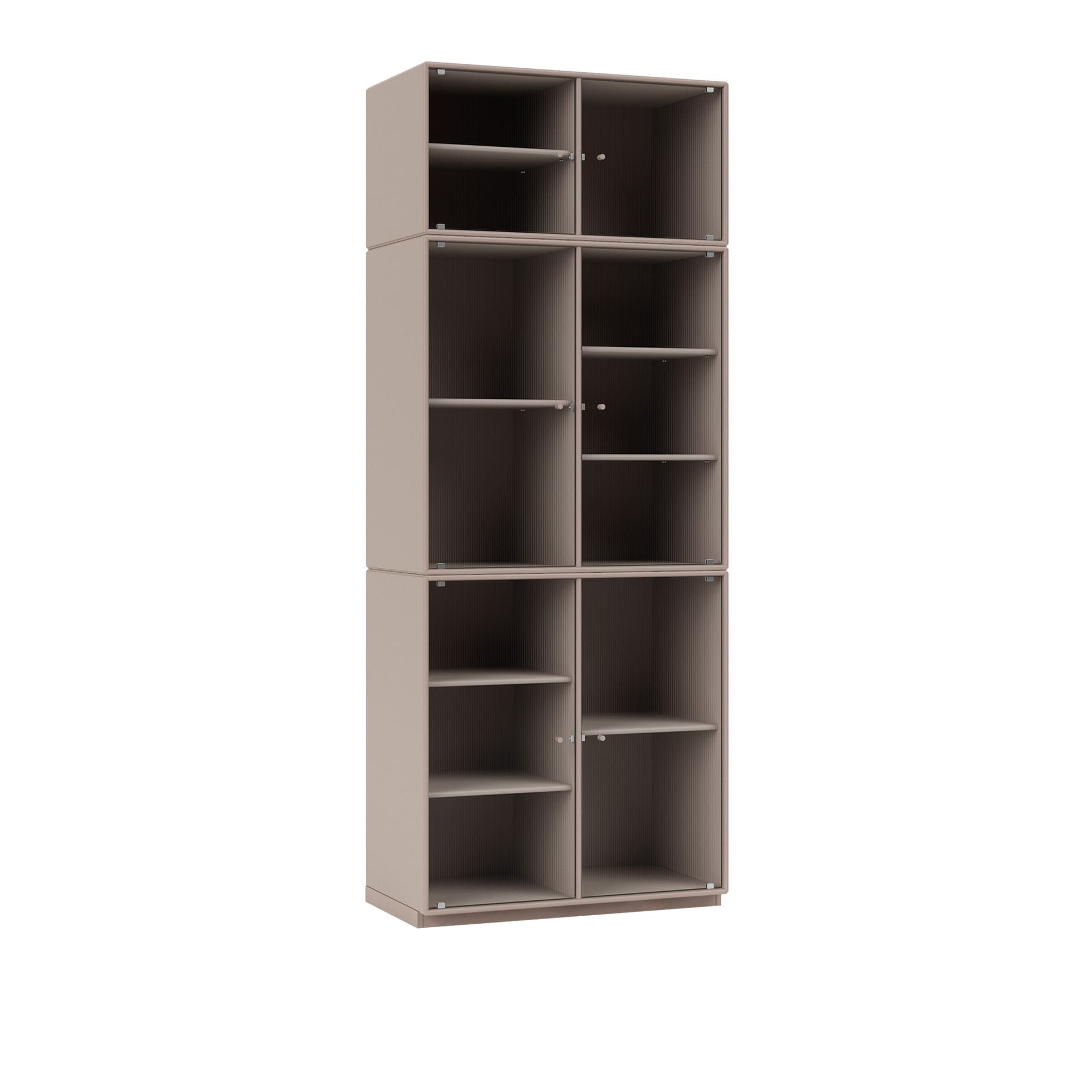 Montana - Ripple Iv – Vitrine Cabinet 137-Mushroom 06 Plinth 3 cm - Vitrineskap - Peter J. Lassen - Beige - Tre