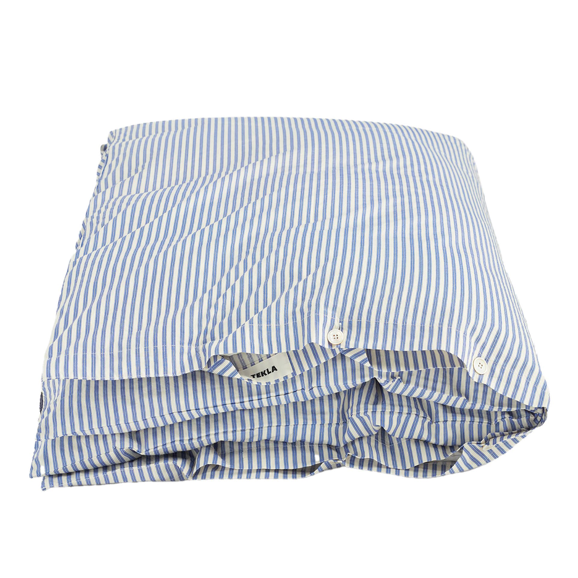 Tekla - Percale Dobbel Dynetrekk Skagen Stripes 220 x 220 cm - Dynetrekk