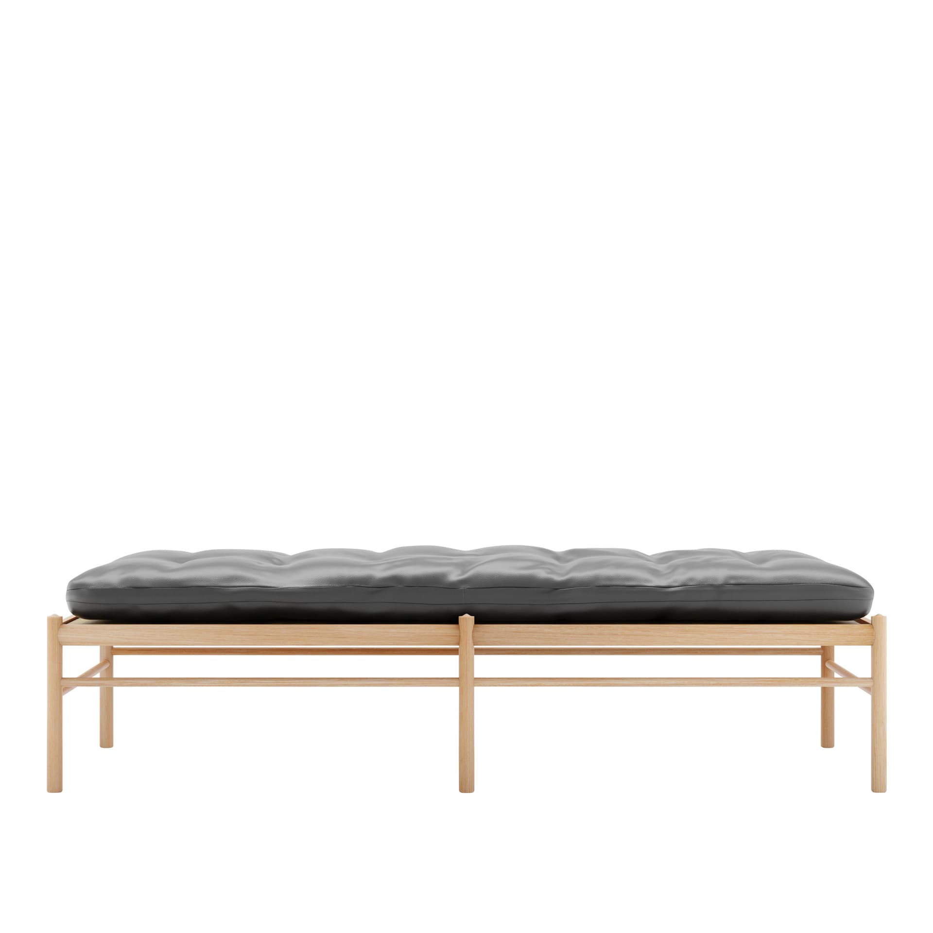 Carl Hansen - OW150, Oljad Ek, Lädergrupp A Loke - 7150 - Dagsenger - Ole Wanscher - Svart