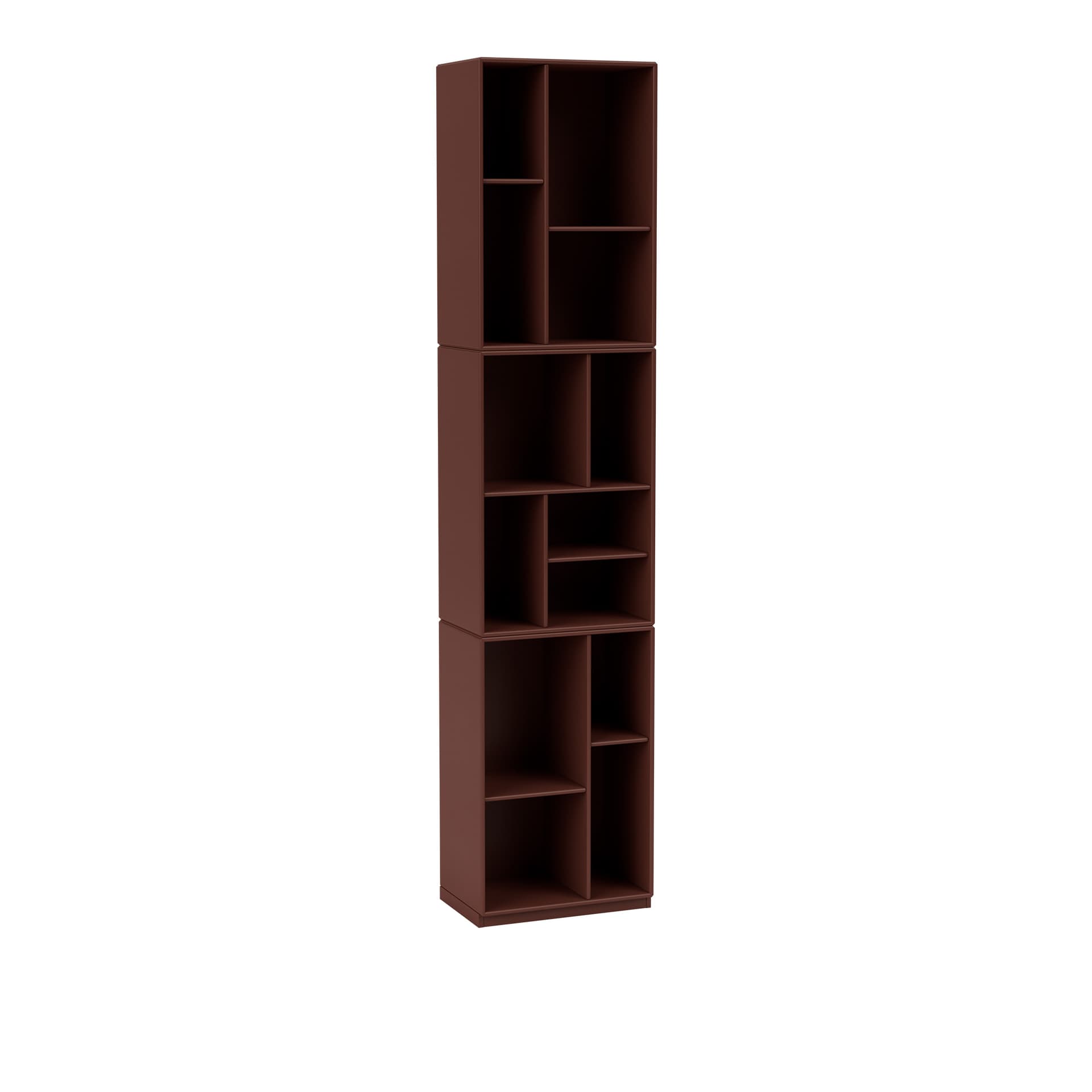 Montana - Loom Slim Bookcase 155-Masala 06 Plinth 3 cm - Bokhyller - Peter J. Lassen - Brun - Tre